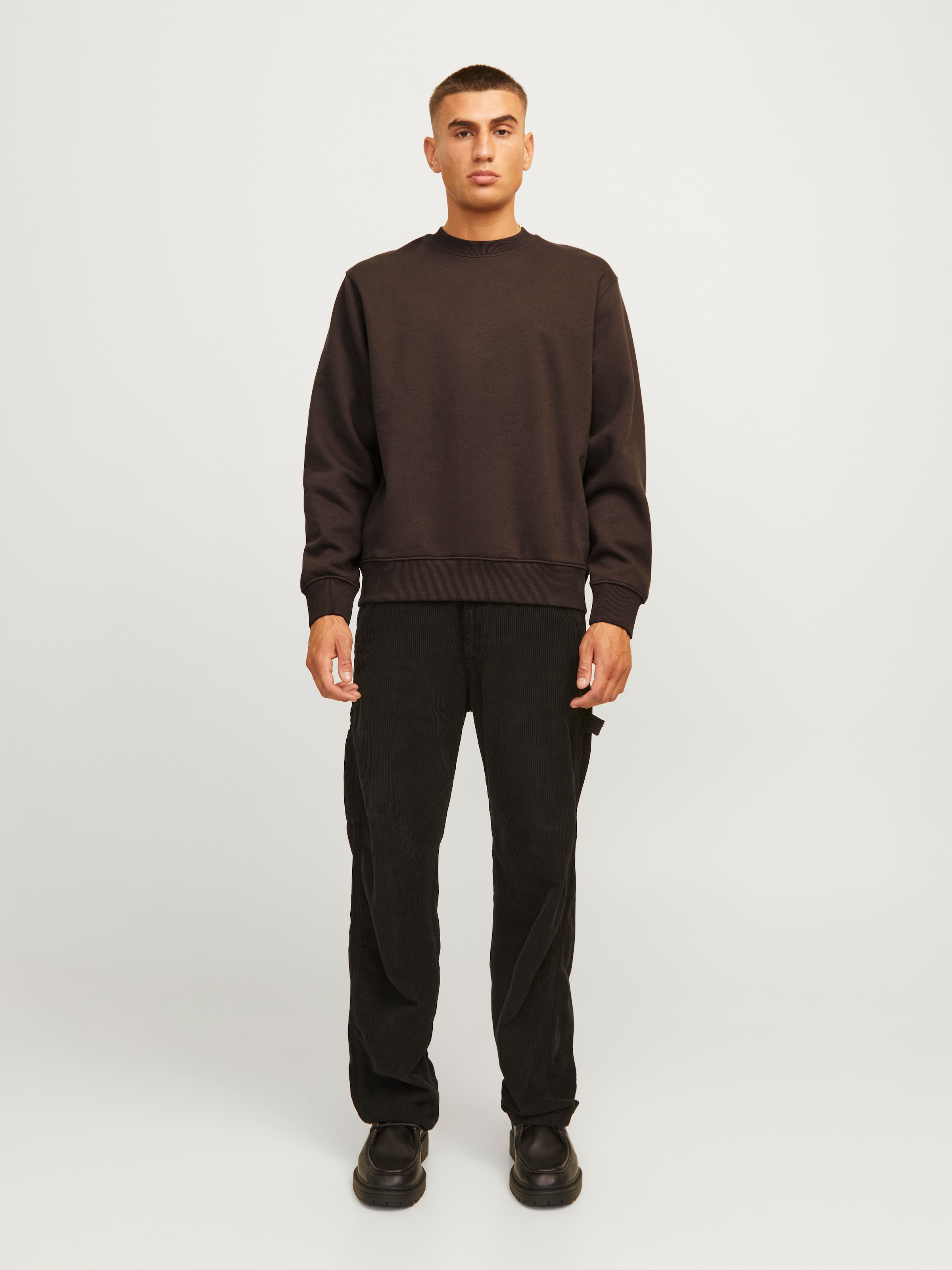 Jack & Jones Sweatshirt »JJEURBAN EDGE SWEAT CREW NECK NOOS«, mit Rippbündchen