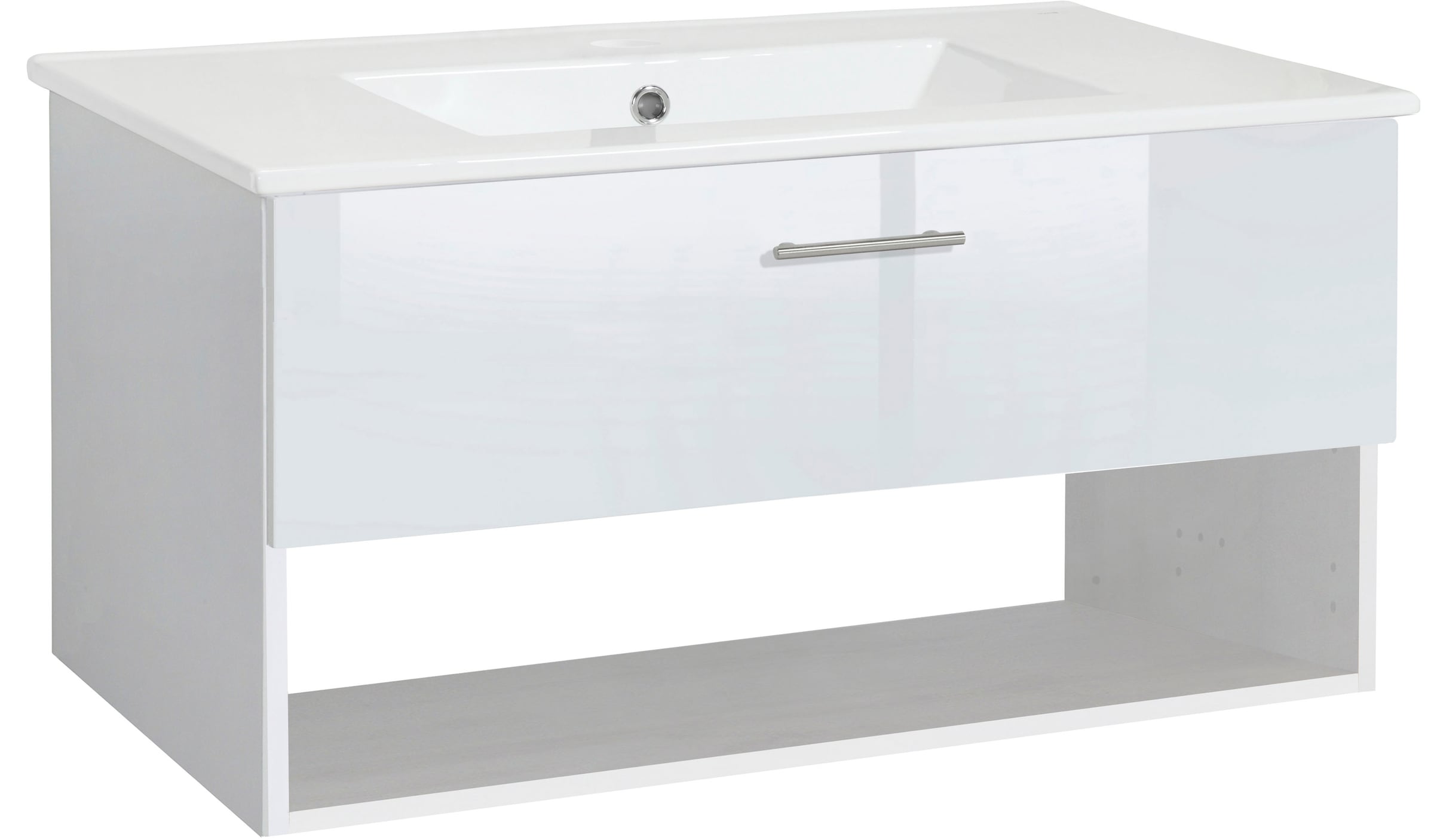 welltime Waschtisch "Trento Light mit Keramik-Auflagebecken", 1 Auzug und 1 günstig online kaufen