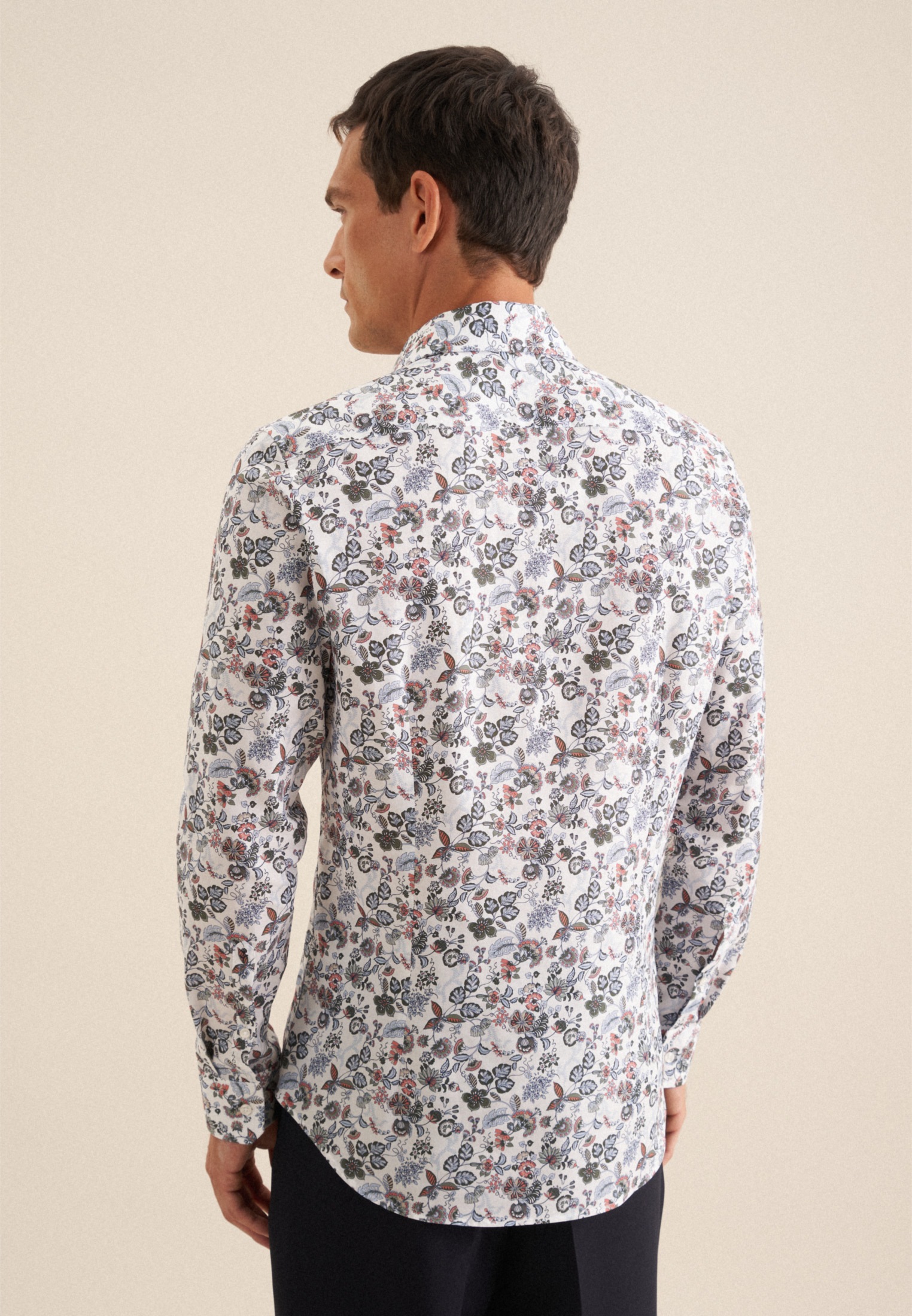 seidensticker Businesshemd "Shaped" Shaped 1/1 Kentkragen Druck günstig online kaufen