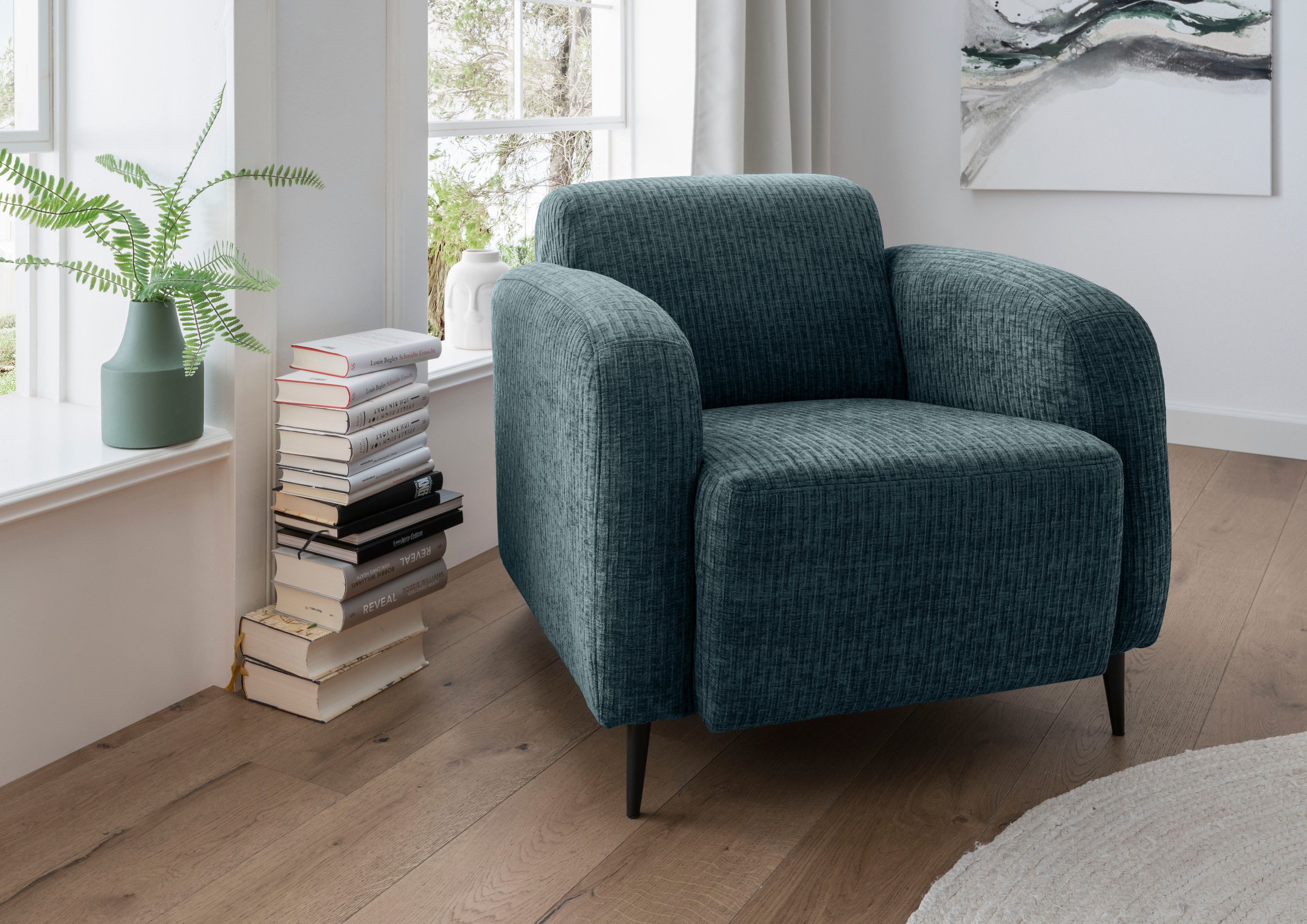 Home affaire Cocktailsessel "Marone Loungesessel, bequem, Breite 85cm, bodenfrei" auch als 2-Sitzer und 3-Sitzer erhältlich