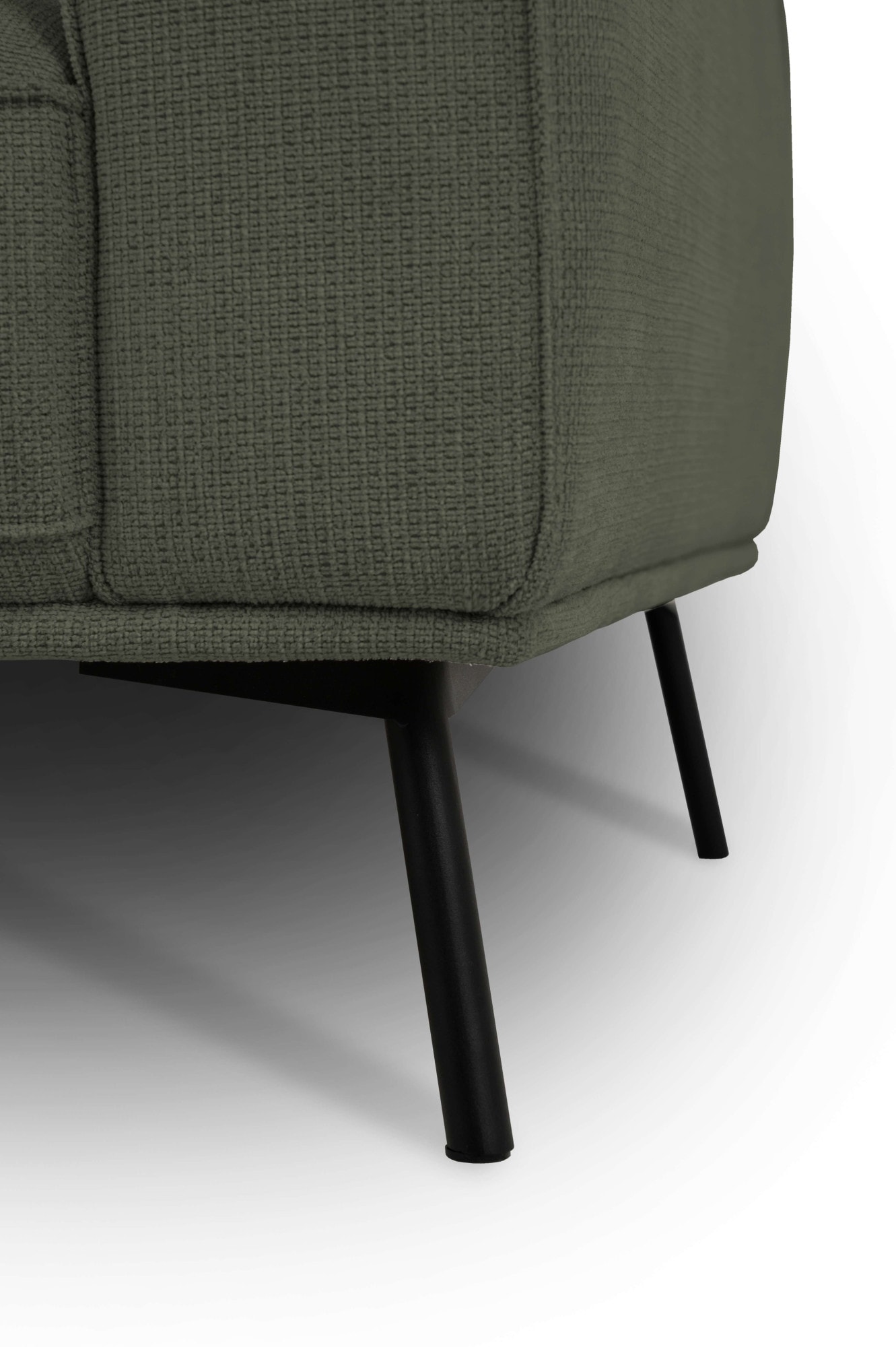 andas Ecksofa »Vosby«, Breite 260 cm, Chenille, mit dekorativer Kedernaht