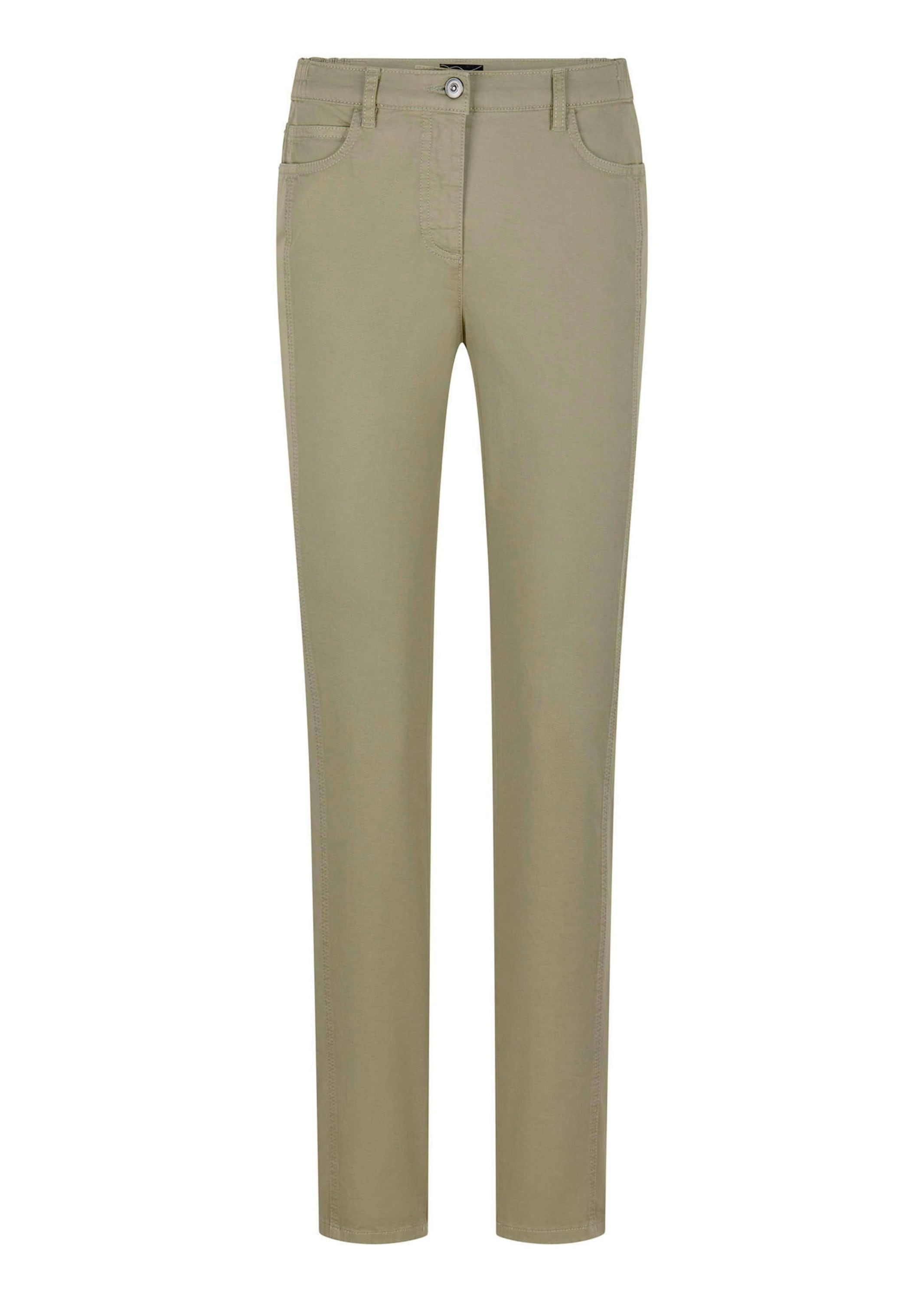 GOLDNER "Baumwollhose mit Ziernähten" Ziernaht