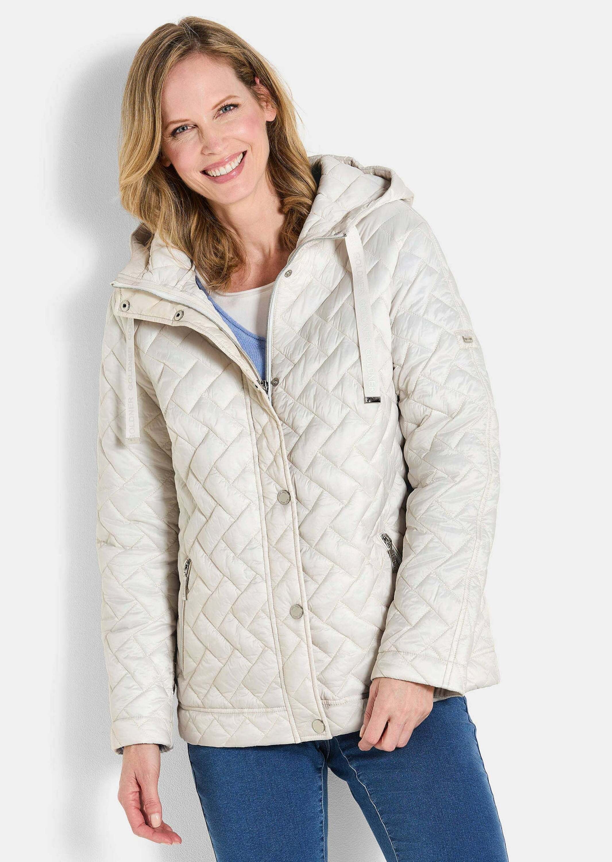 GOLDNER Kurzjacke »Leichte Steppjacke mit Kapuze«