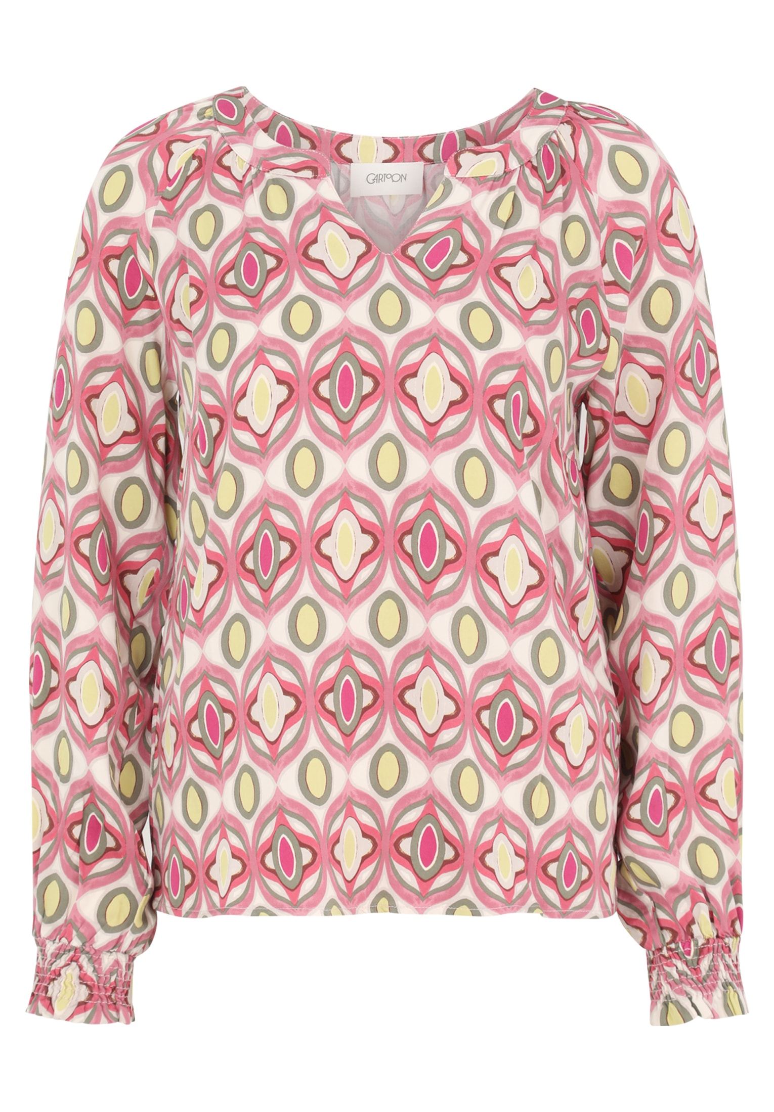 Cartoon Schlupfbluse »Damen mit Muster«