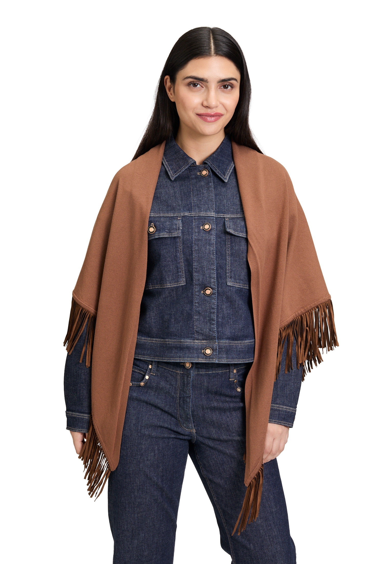 Betty Barclay Modetuch "Damen Tuch mit Fransen" günstig online kaufen