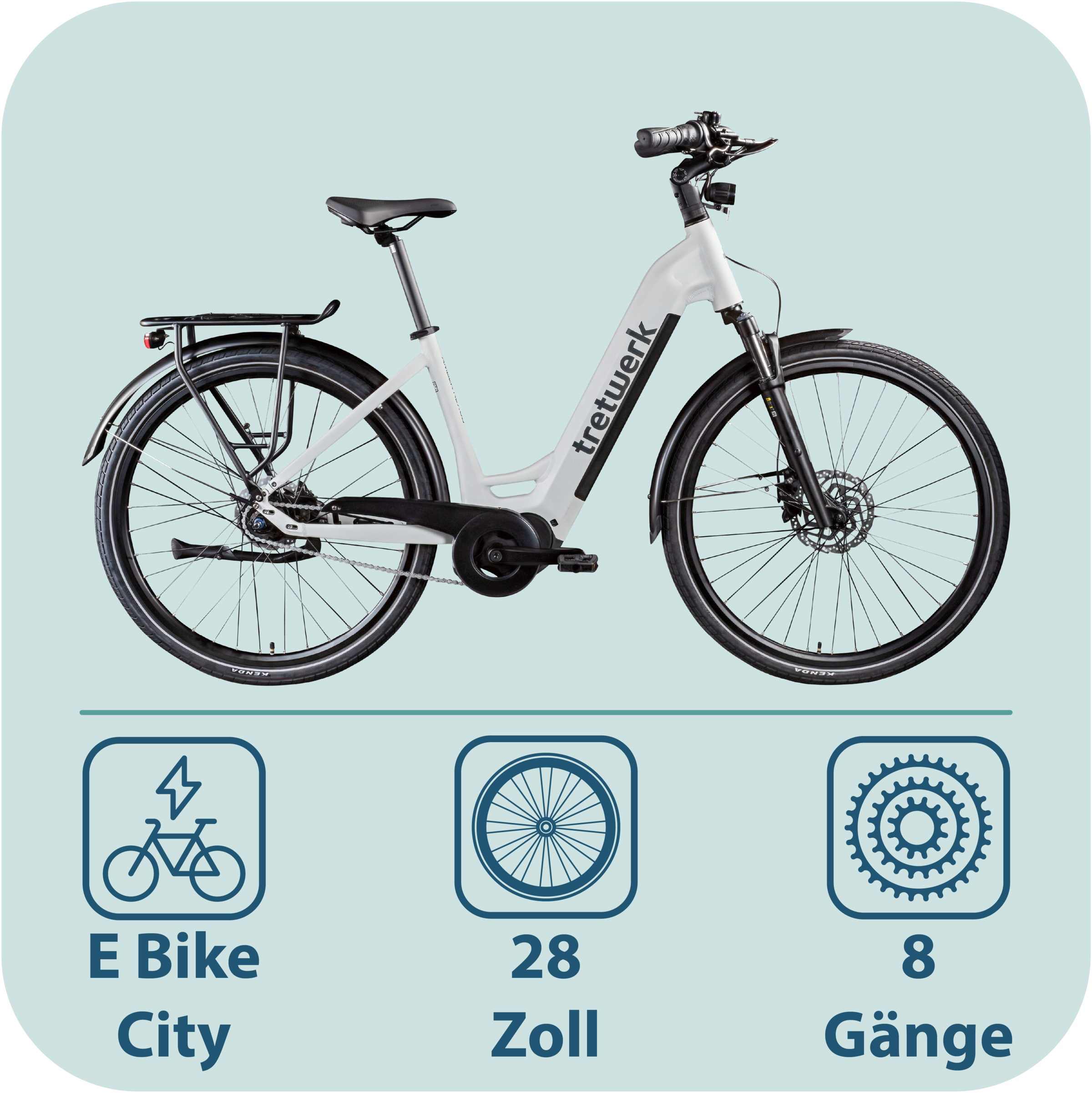 Tretwerk Amber Nexus E Bike Damen 28 Zoll Elektrofahrrad 155 - 185 cm Hollandrad Tiefeinsteiger mit 8 Gang Nabenschaltung