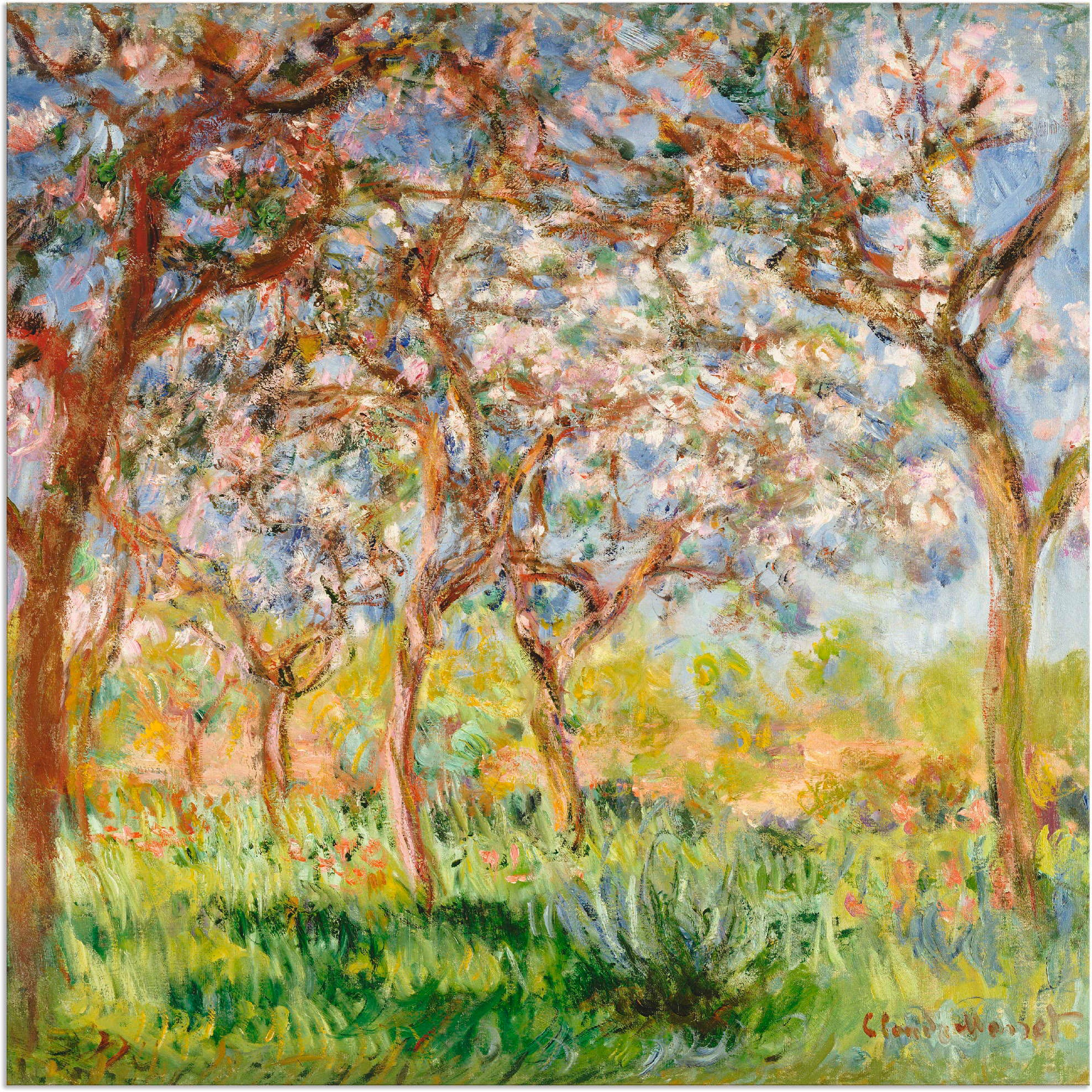 Artland Wandbild »Frühling in Giverny.«, Wiesen & Bäume, (1 St.), als  Alubild, Leinwandbild, Wandaufkleber oder Poster in versch. Größen  bestellen | BAUR | Poster