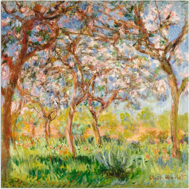 Artland Wandbild »Frühling in Giverny.«, Wiesen & Bäume, (1 St.), als  Alubild, Leinwandbild, Wandaufkleber oder Poster in versch. Größen  bestellen | BAUR