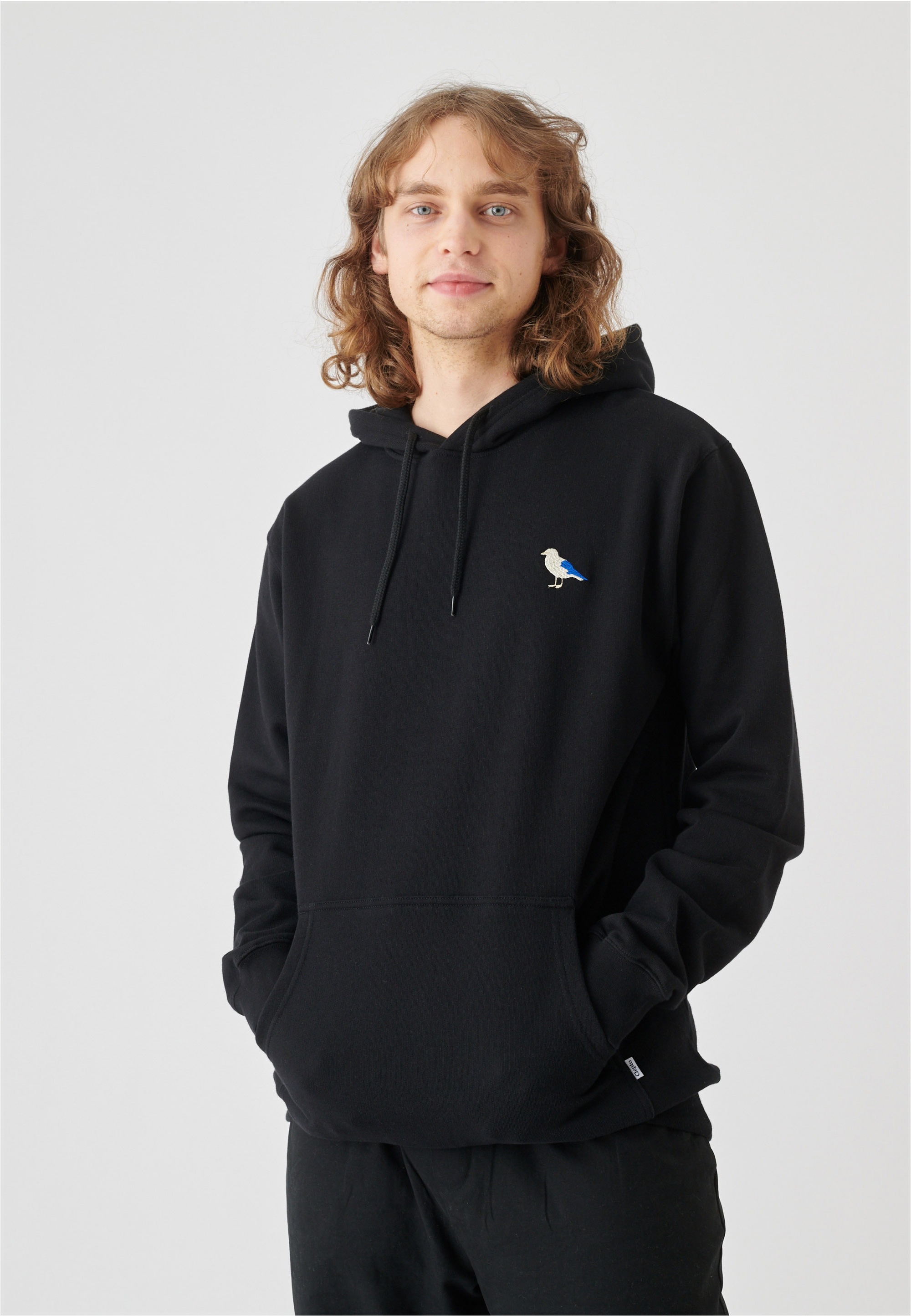 Cleptomanicx Kapuzensweatshirt "Hooded Embro Gull 2", 1 Stk. mit gesticktem Möwen-Logo