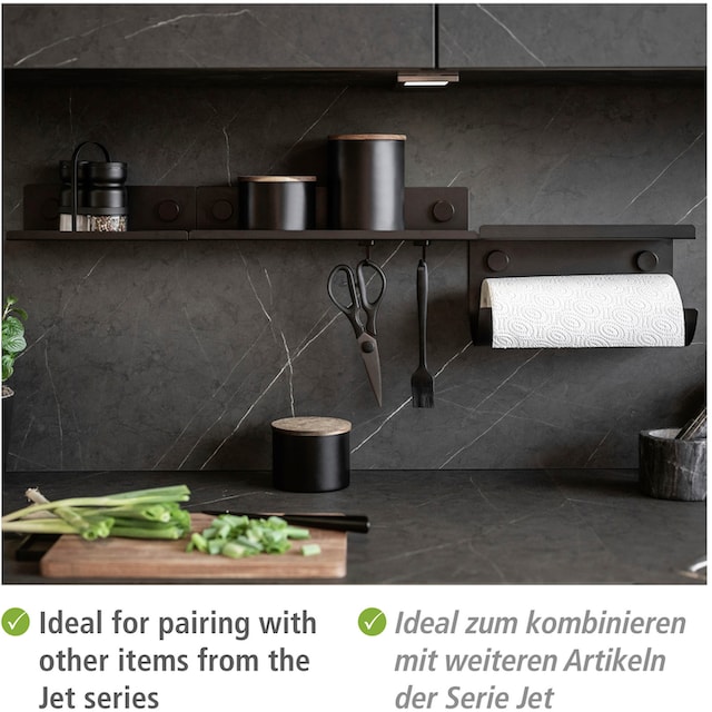 WENKO Küchenrollenhalter »Jet«, aus pulverbeschichtetem Metall, Industrial  Design | BAUR