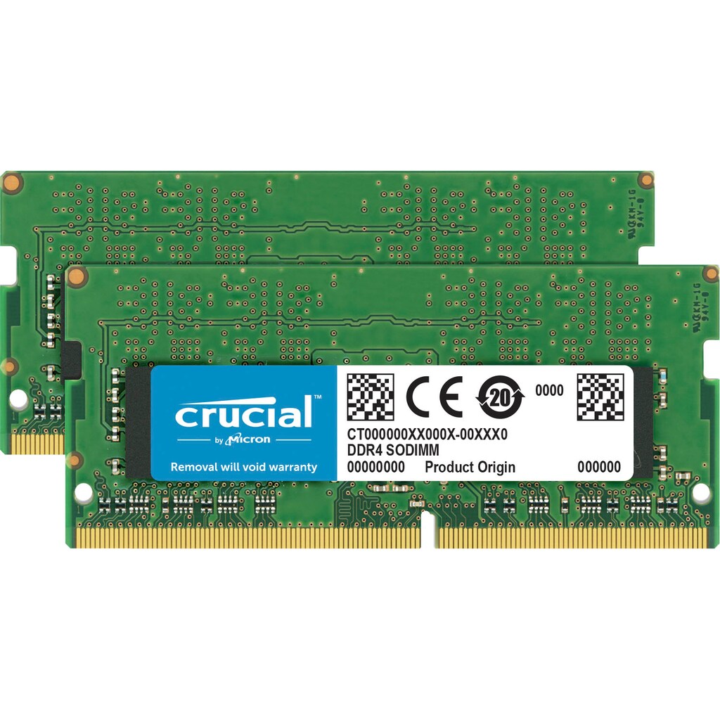 Crucial Arbeitsspeicher »16GB Kit (2 x 8GB) DDR4-2666 SODIMM Memory for Mac«