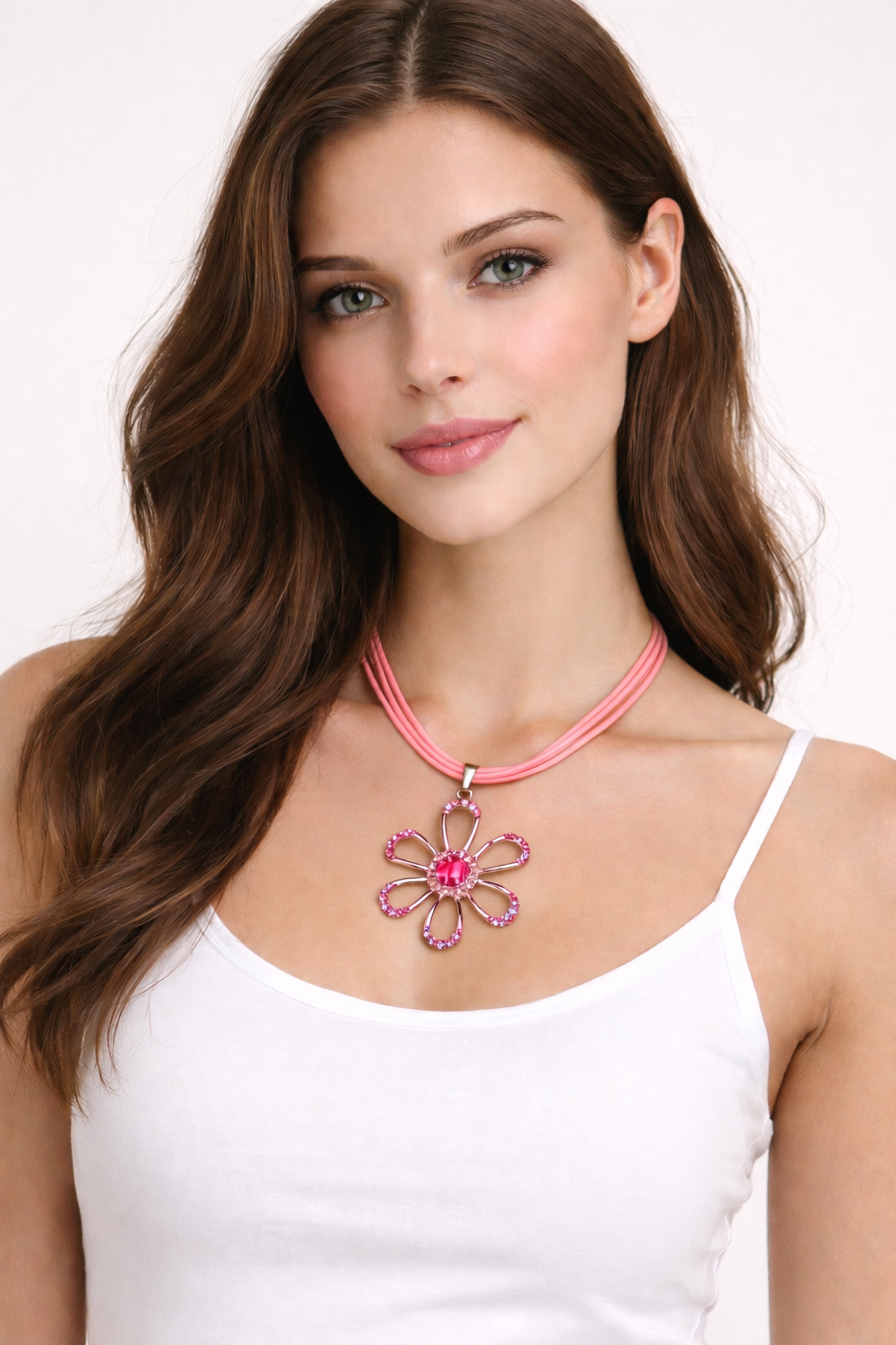 COLLEZIONE ALESSANDRO Kette mit Anhänger »Beth« mit funkelten Glassteinen