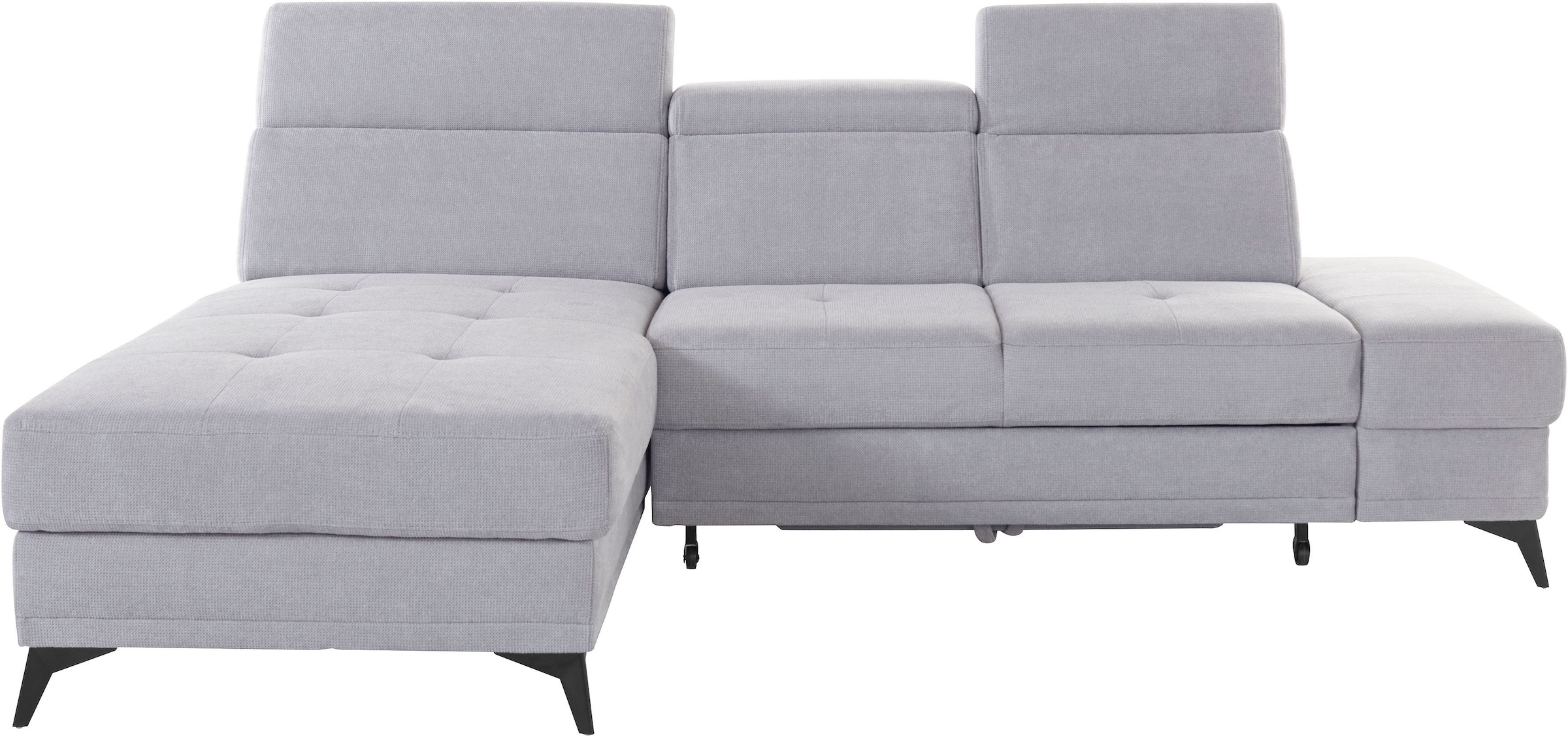 Home affaire Ecksofa "Cardiz L-Form" inkl.Kopfteilverstellung und Federkern günstig online kaufen