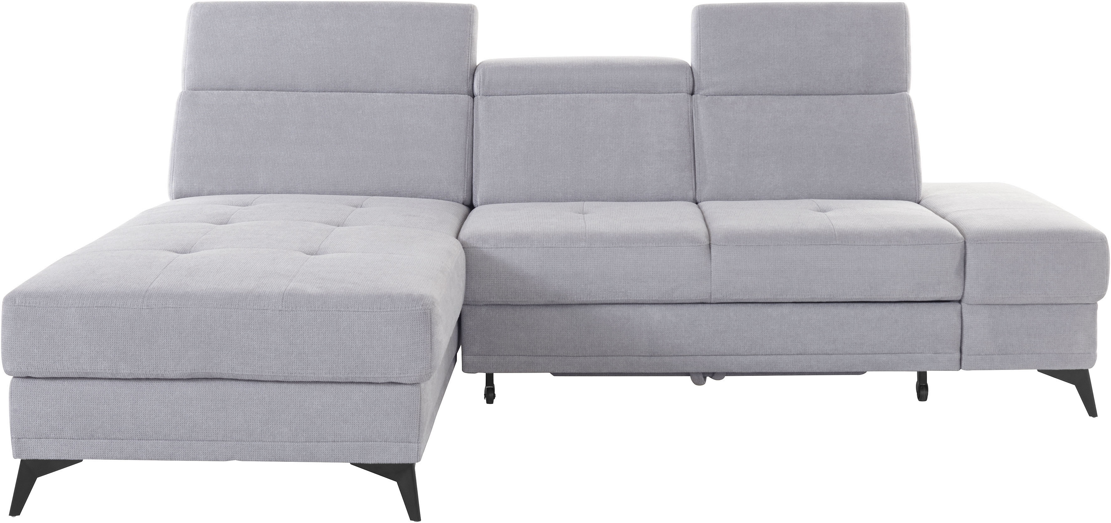 OTTO home Ecksofa "Cardiz L-Form" inkl.Kopfteilverstellung und Federkern wahlweise mit Schlaffunktion