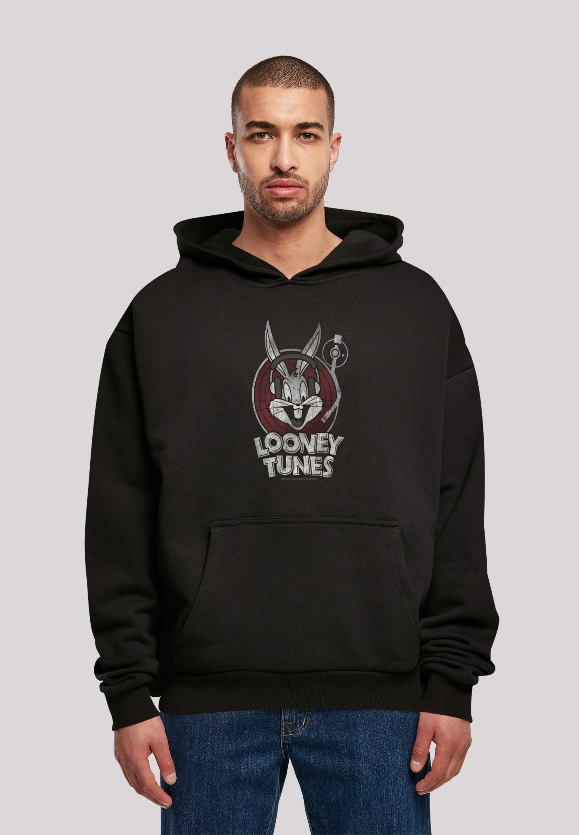 F4NT4STIC Sweatshirt »F4NT4STIC Herren Looney Tunes Bugs Bunny with Ultra Heavy Hoody«, (1 tlg.)