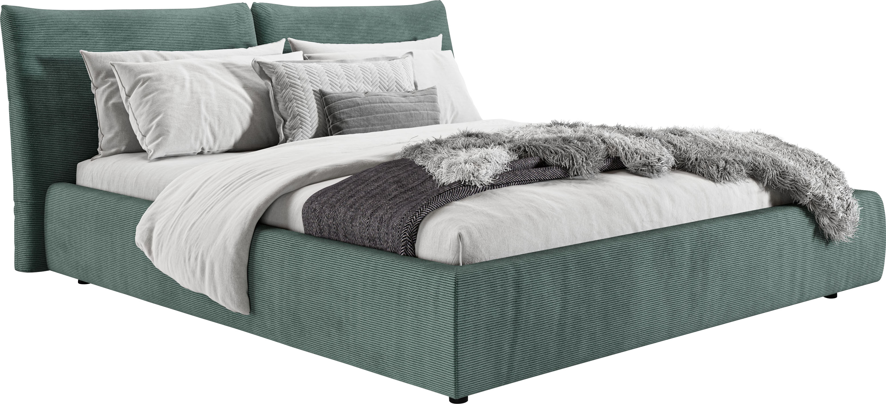 Home affaire "Priora in 4 Breiten bis 200cm" auch in NaturLEDER, Cord, belastbar bis 280kg, auch Überlänge 220 cm