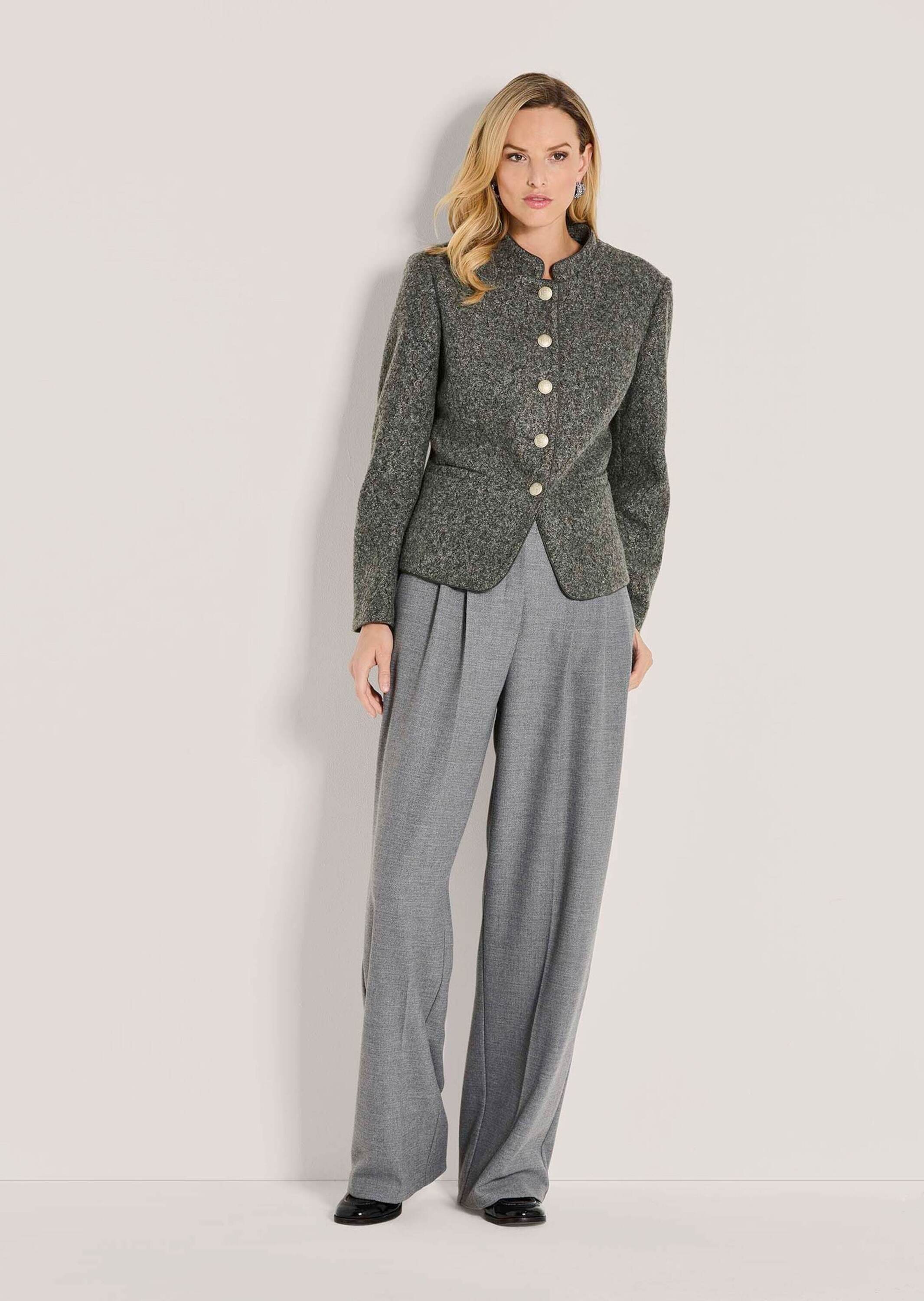 MADELEINE Jackenblazer "Strickblazer Schicker Kurzblazer mit Stehkragen" kl günstig online kaufen