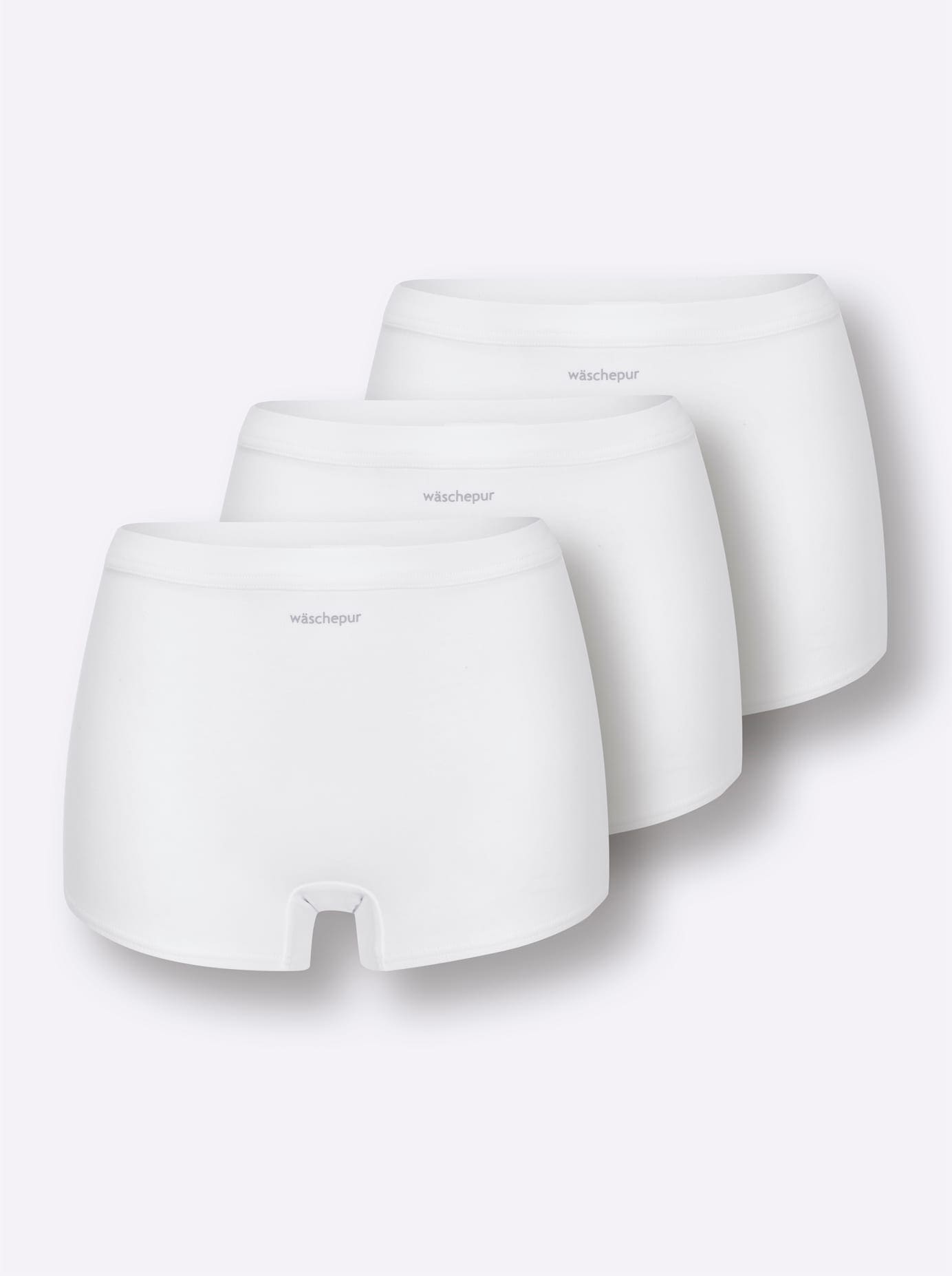 Damen Panty, Gr. 46weiß, 95% Baumwolle, 5% Elasthan, Unterhosen