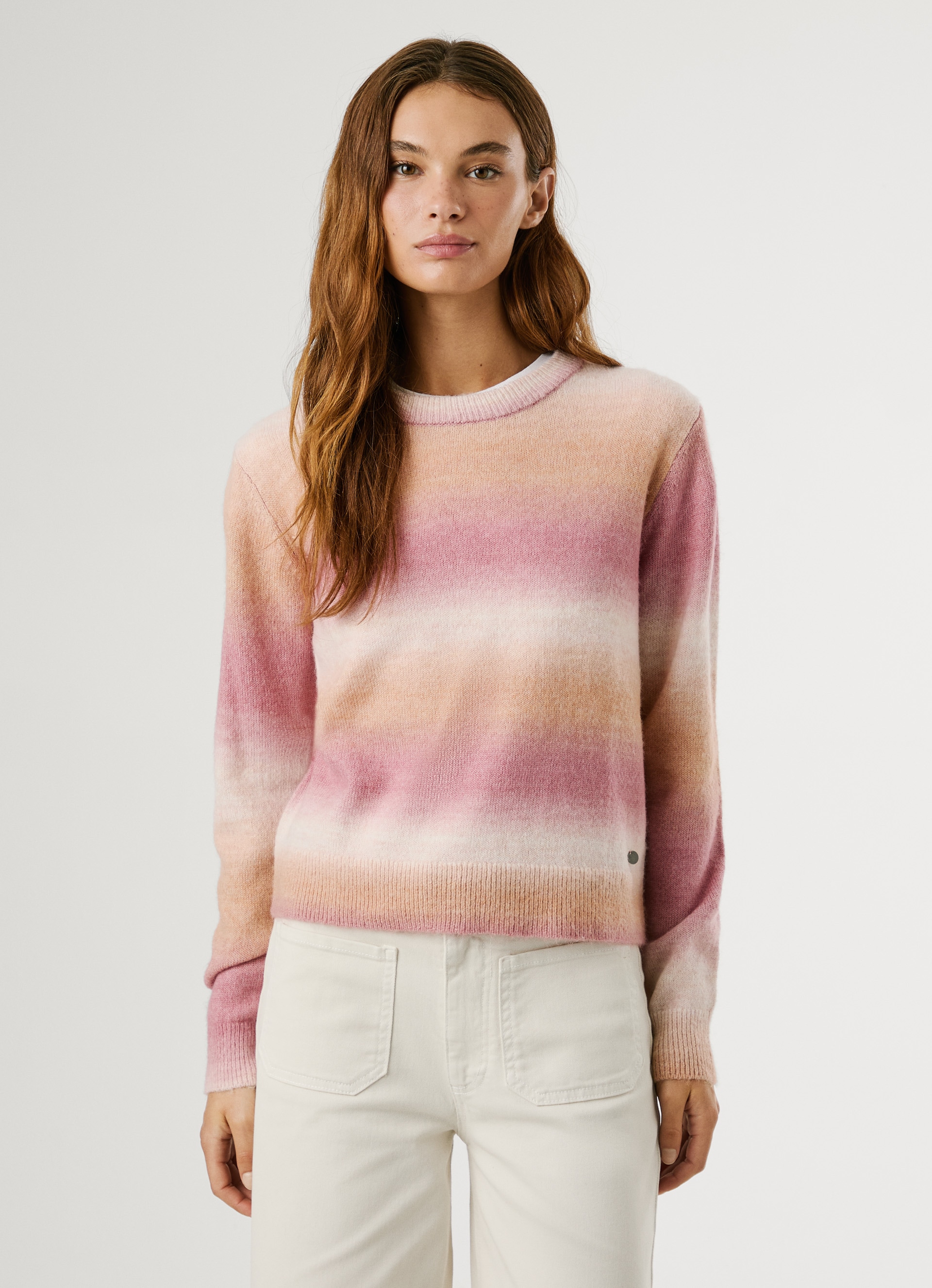 Pepe Jeans Strickpullover "COLOMBE CREW", mit geripptem Rundhals günstig online kaufen