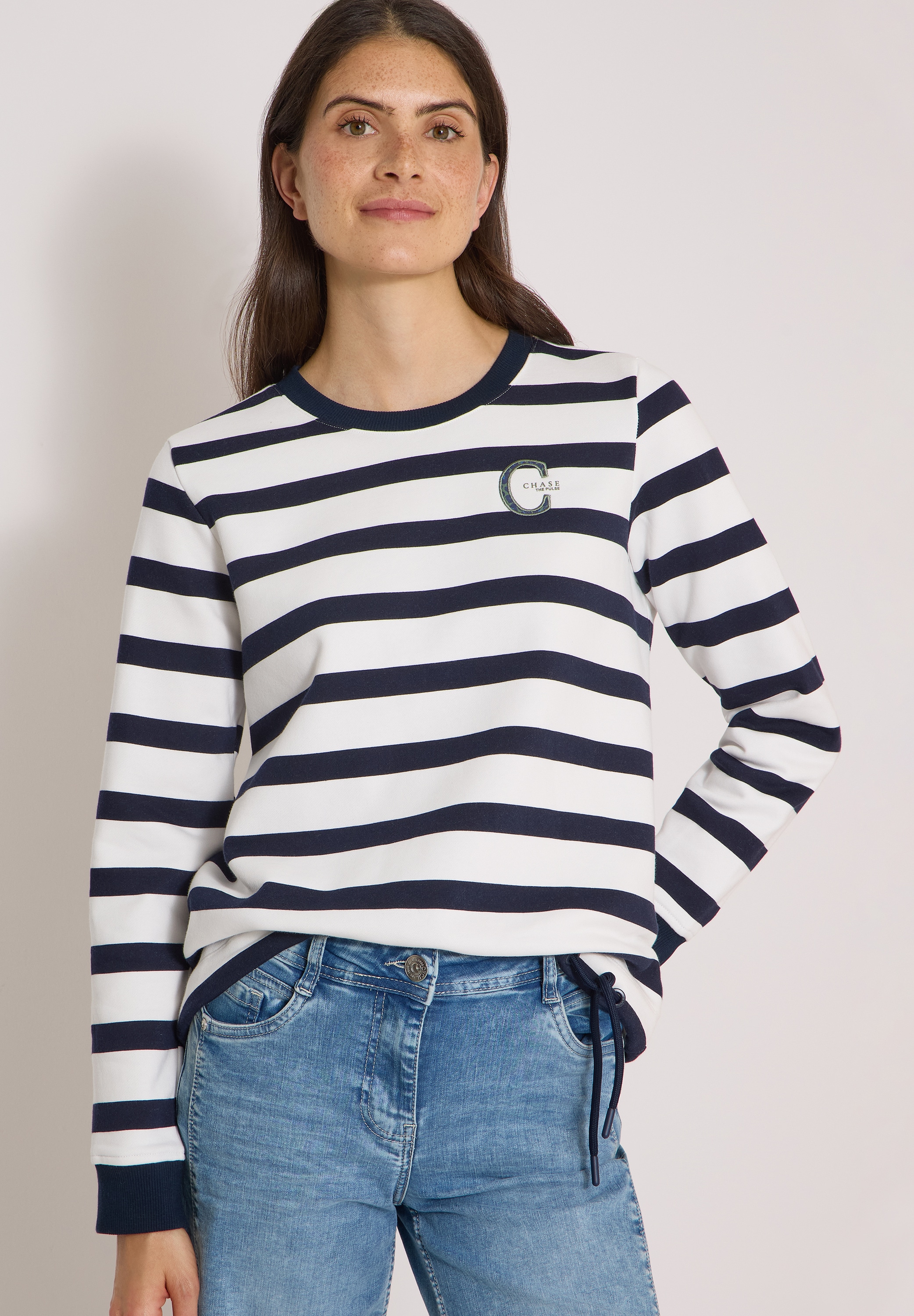 Cecil Sweatshirt, mit Rundhalsausschnitt
