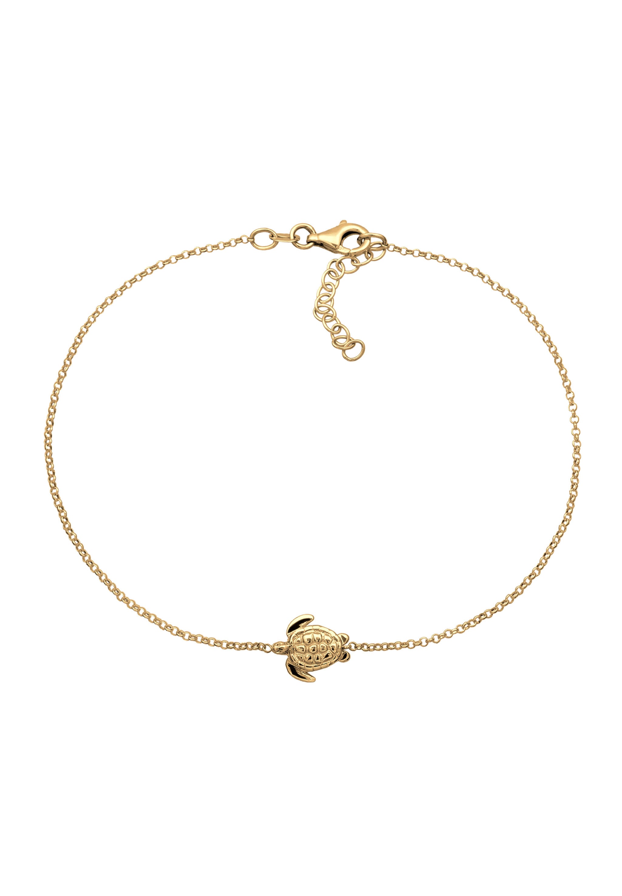 Elli Fußkette »Fußschmuck Schildkröte Turtle Tier 925 Sterling Silber«