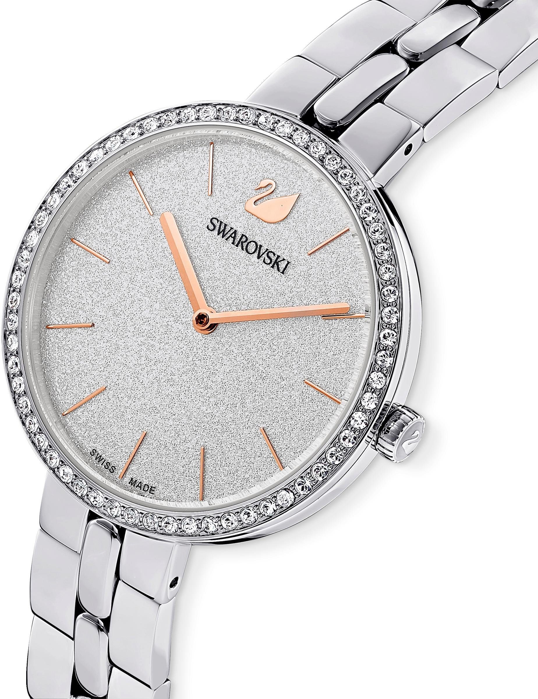 Swarovski Quarzuhr »COSMOPOLITAN«, Armbanduhr, Damenuhr, Swarovski-Kristalle, Swiss Made