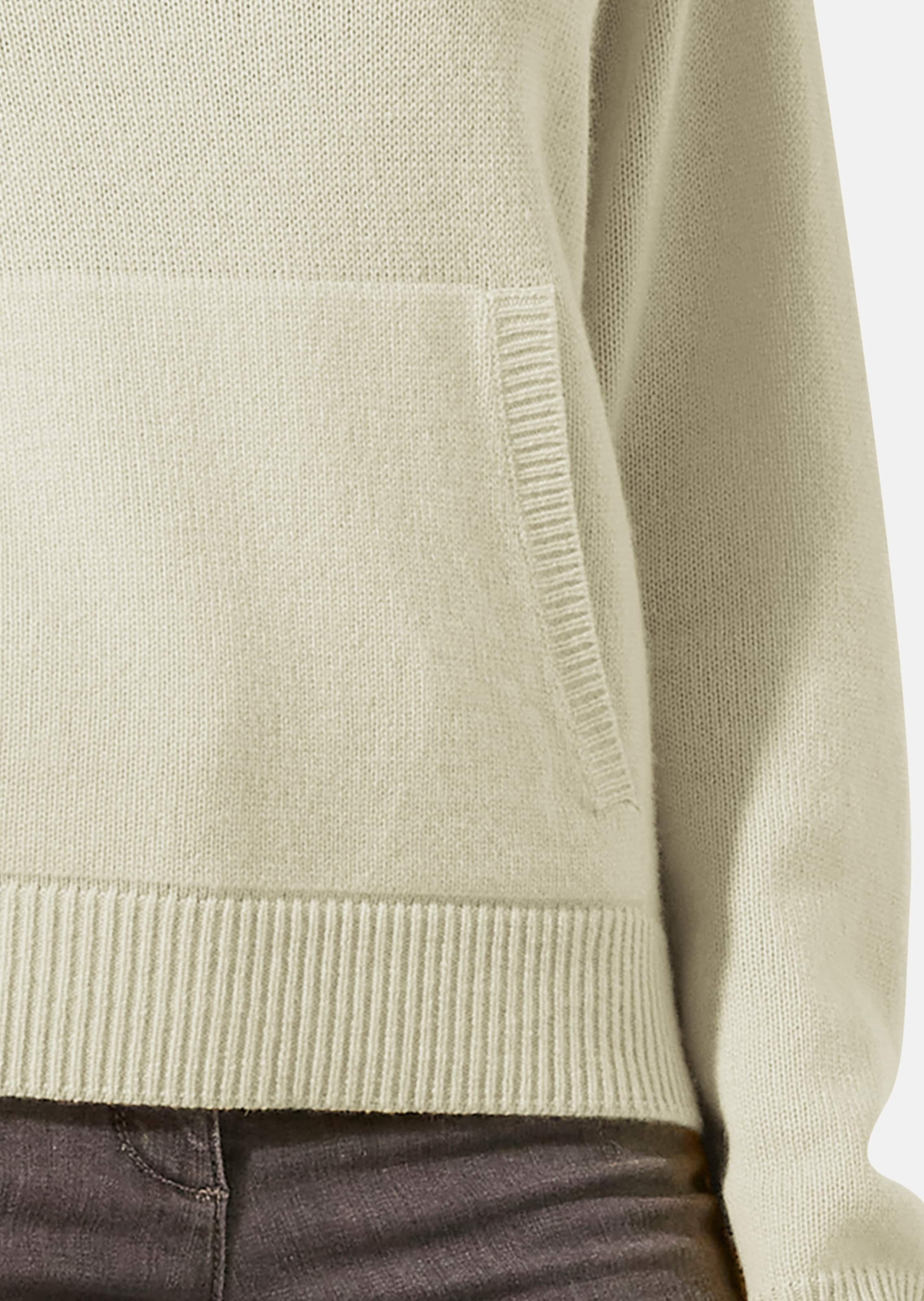 MADELEINE Longpullover »Pullover Rundhals-Pullover mit Känguru-Taschen«