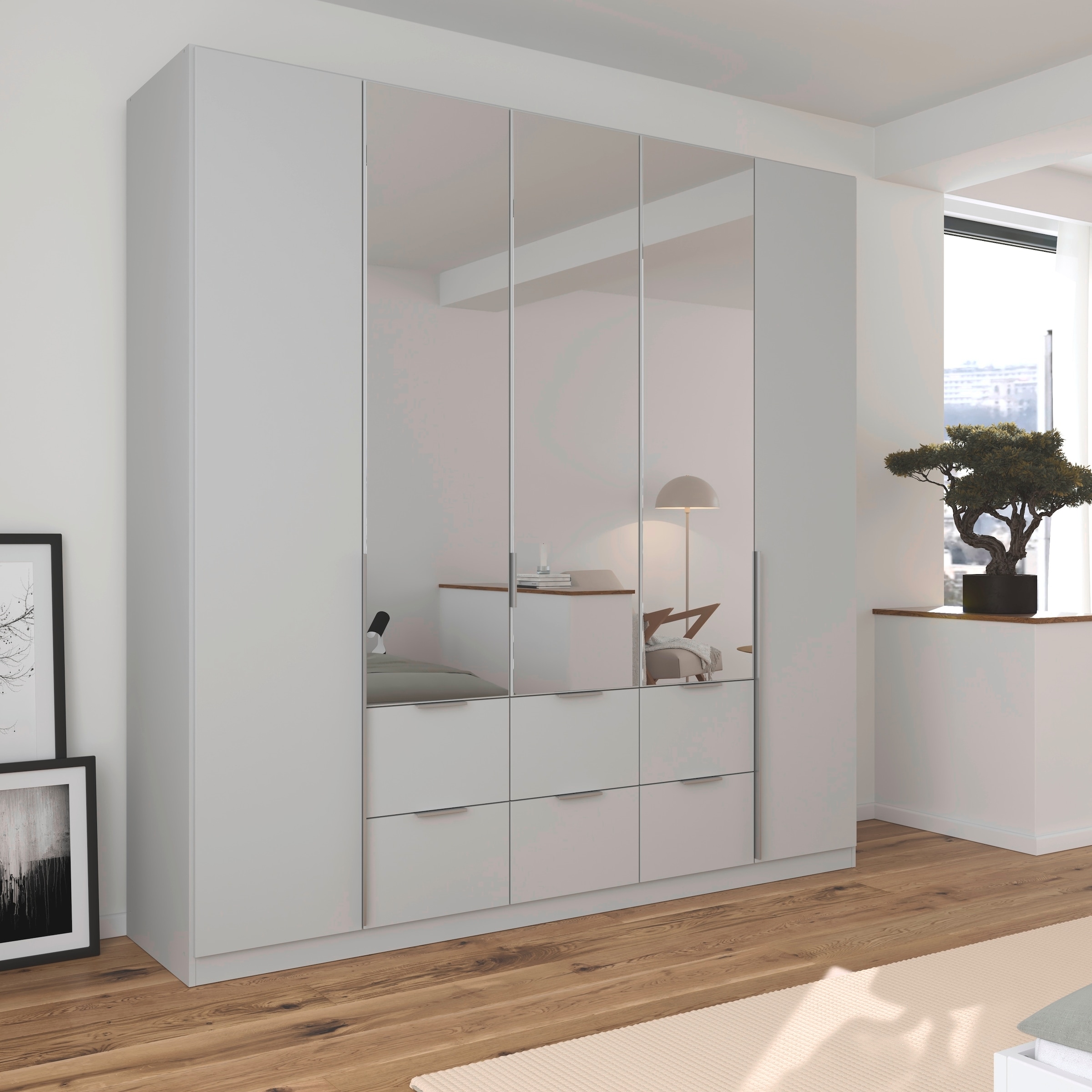 OTTO home Drehtürenschrank "Kleiderschrank Schrank Garderobe AGORDO mit Dek günstig online kaufen