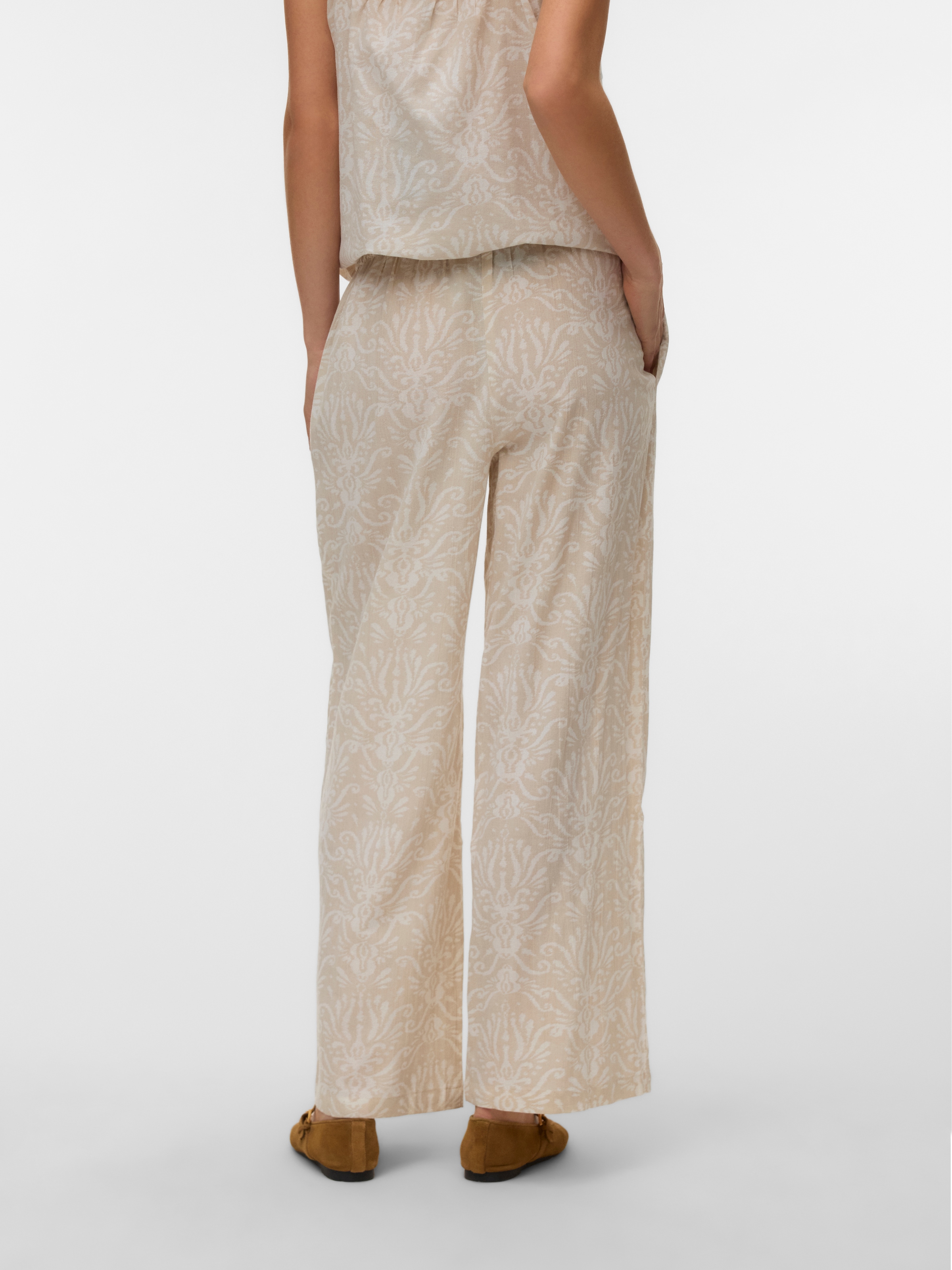 Vero Moda Schlupfhose »VMDICTHE NW WIDE TIE PANT WVN GA«  Baumwolle, oversize