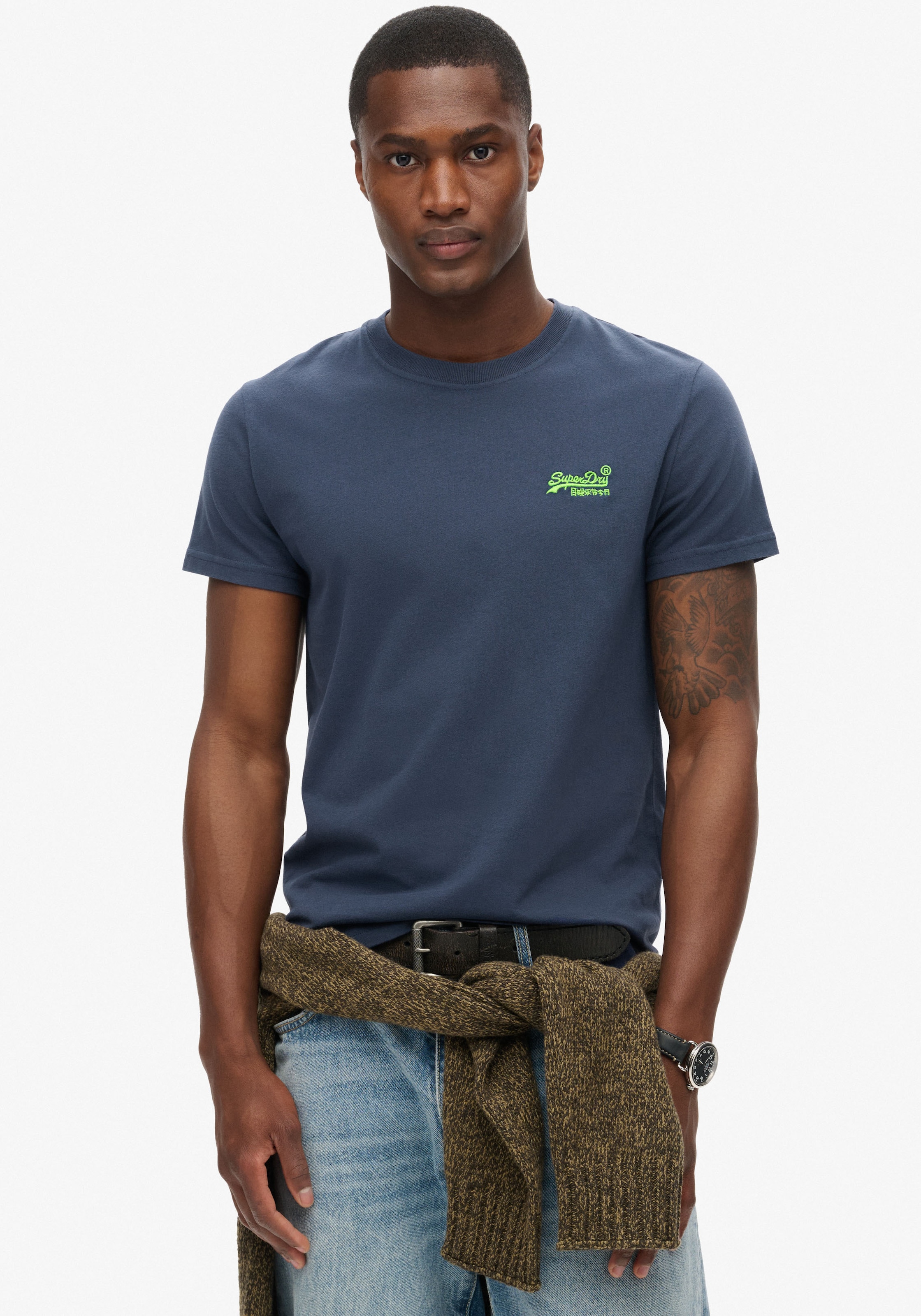 Superdry Rundhalsshirt "Organic Cotton Essential Logo T-Shirt" günstig online kaufen