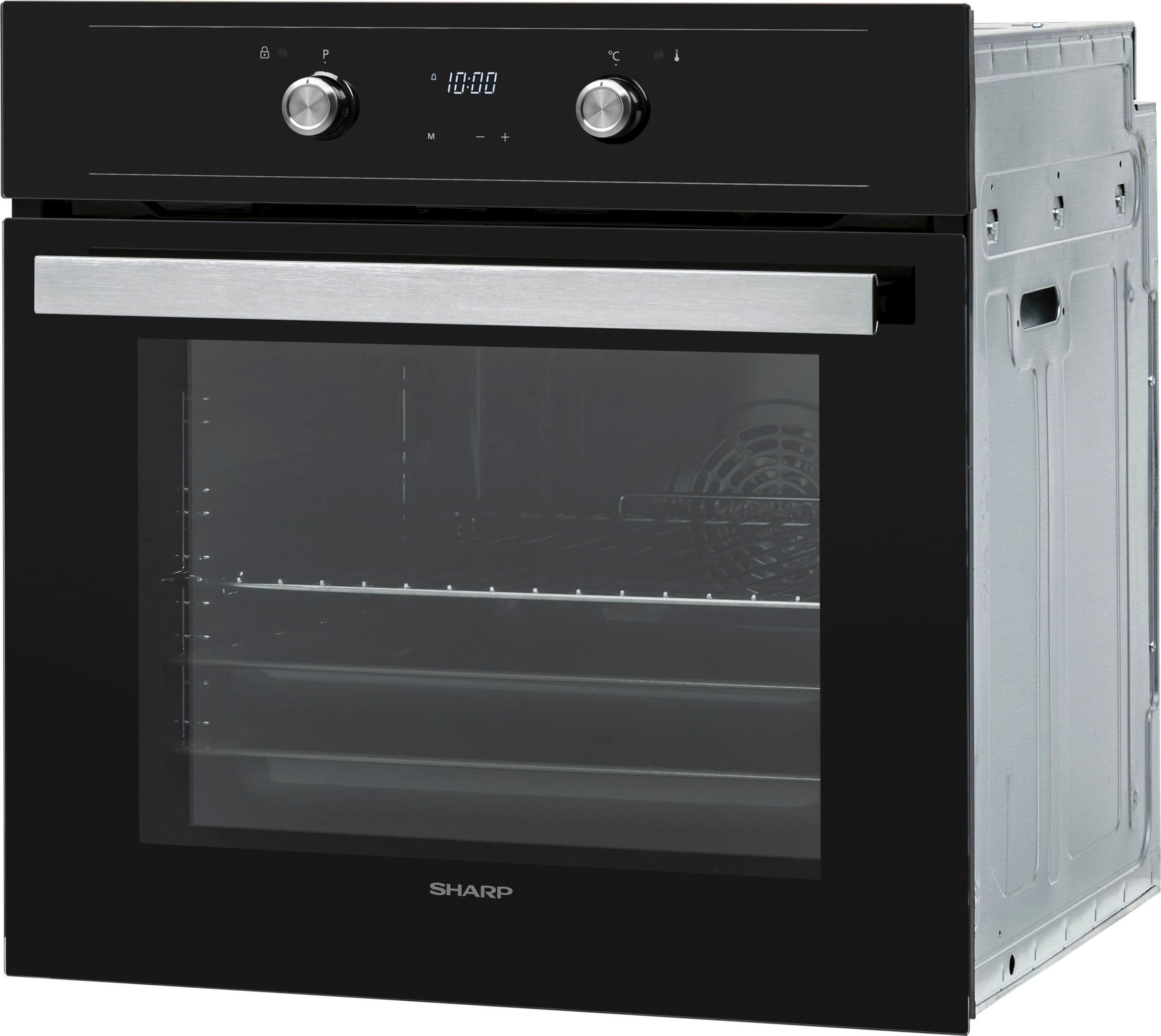 Sharp Einbaubackofen  »K-61DX28BM0-EU«, Pyrolyse-Selbstreinigung