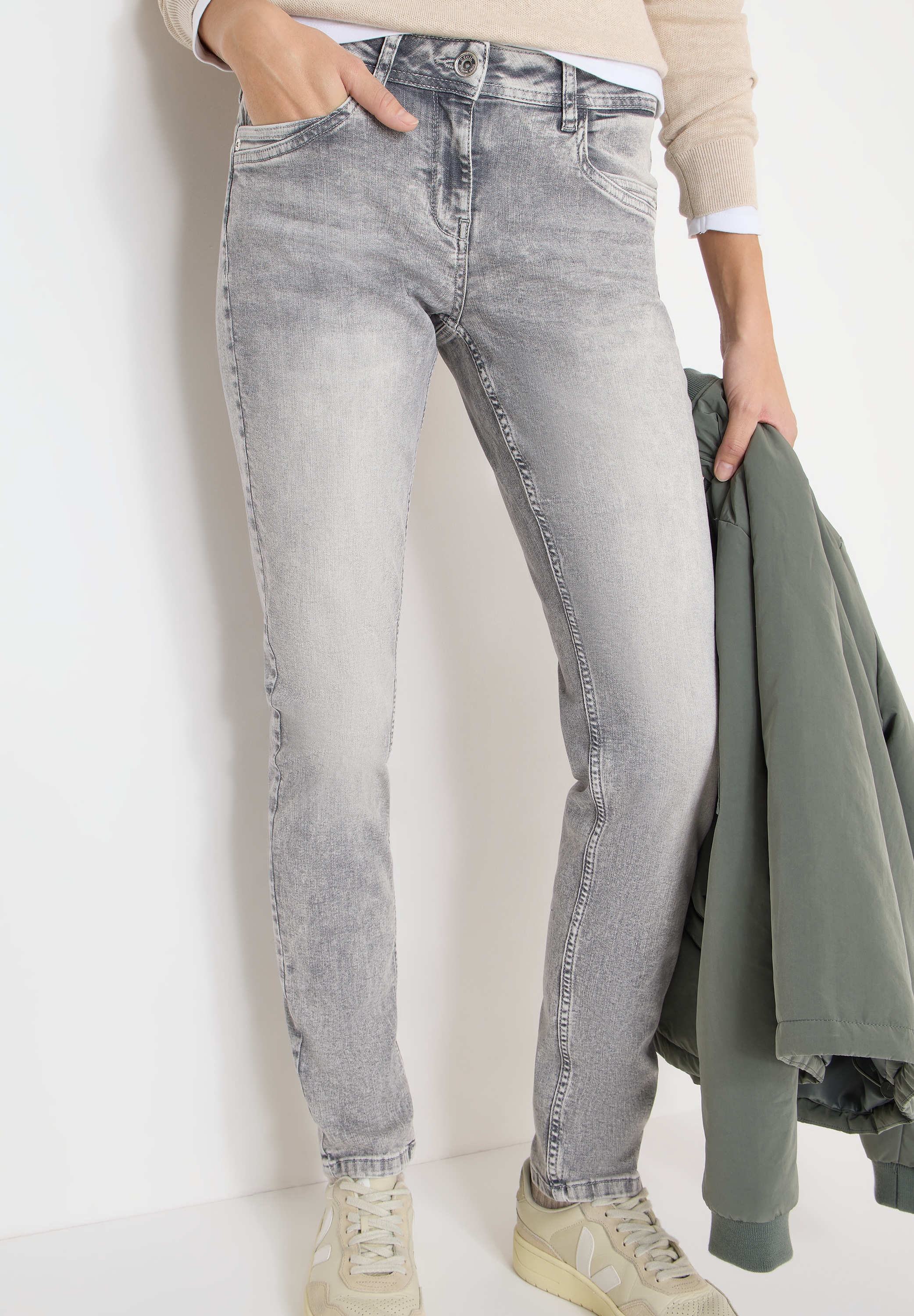 Cecil Straight-Jeans im Denim-Style