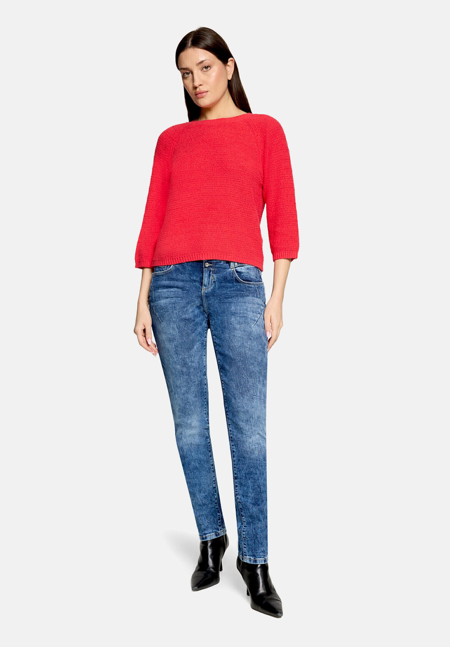Cartoon Strickpullover "Damen mit Rundhalsausschnitt" 1 tlg.