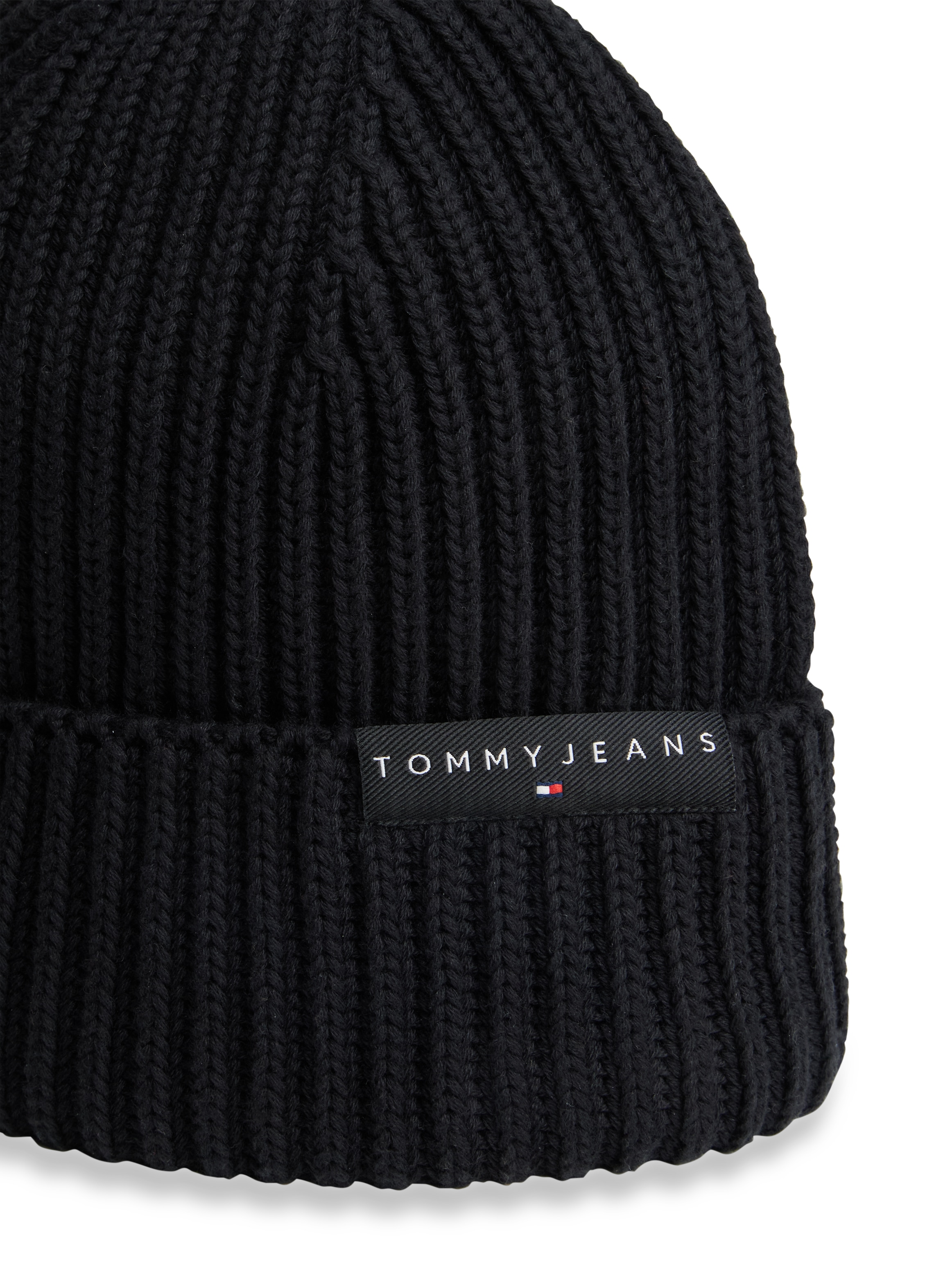 Tommy Jeans Beanie »LINEAR LOGO BEANIE« Regular fit mit Markenlabel