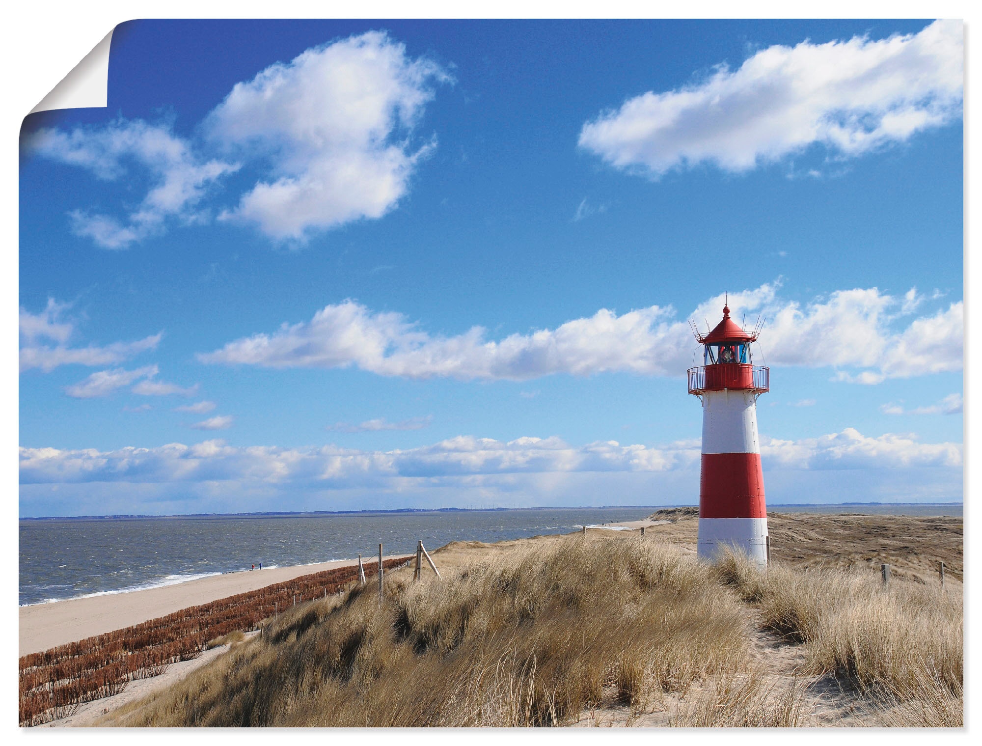 Artland Leinwandbild "Leuchtturm Sylt" Gebäude 1 tlg. auf Keilrahmen gespan günstig online kaufen
