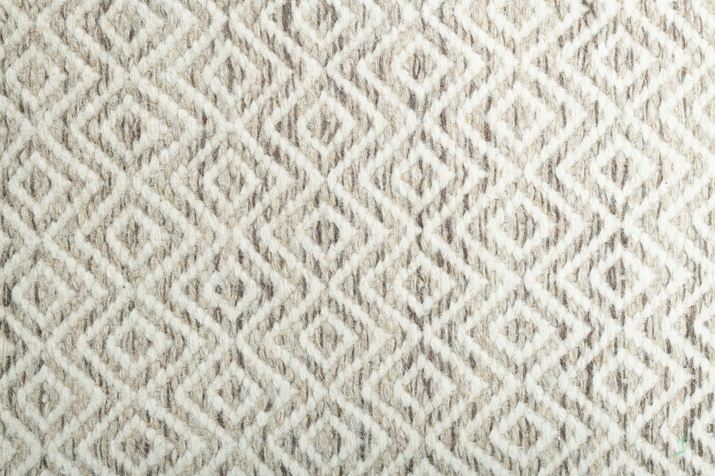 my home Wollteppich »Daoulas«, rechteckig, 10 mm Höhe, Handweb Teppich, reine Wolle, modernes Rauten Muster, Scandi Design