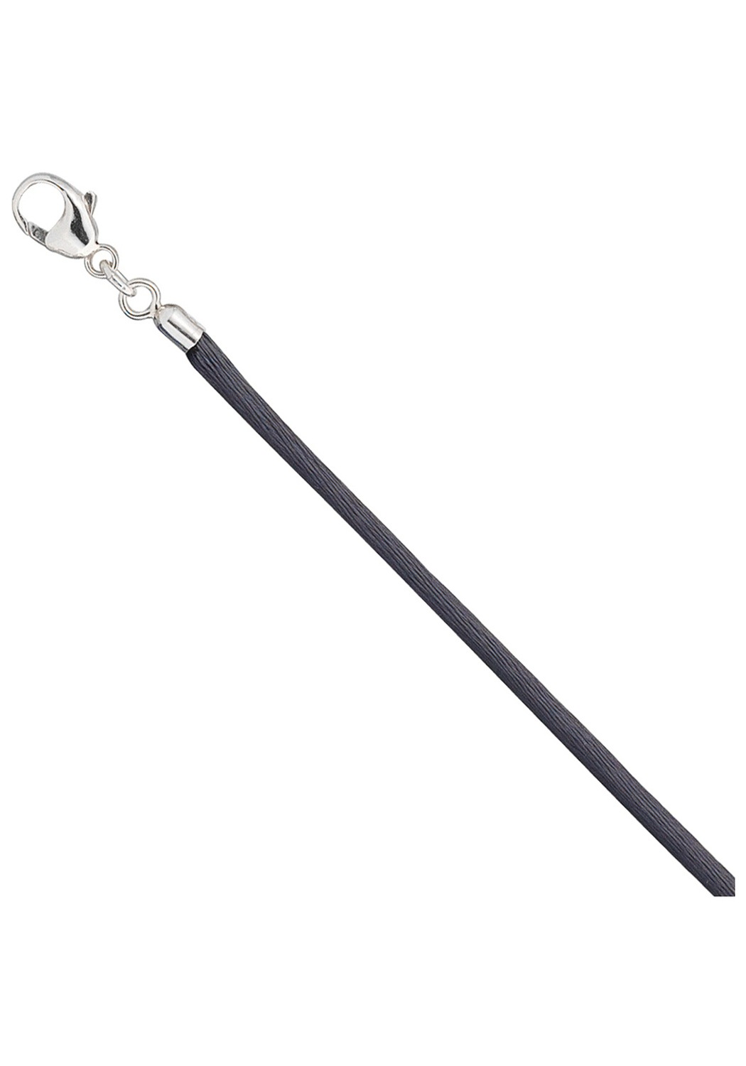 JOBO Kette ohne Anhänger, Seidenkette grau 925 Silber 42 cm 2,8 mm online  kaufen | BAUR