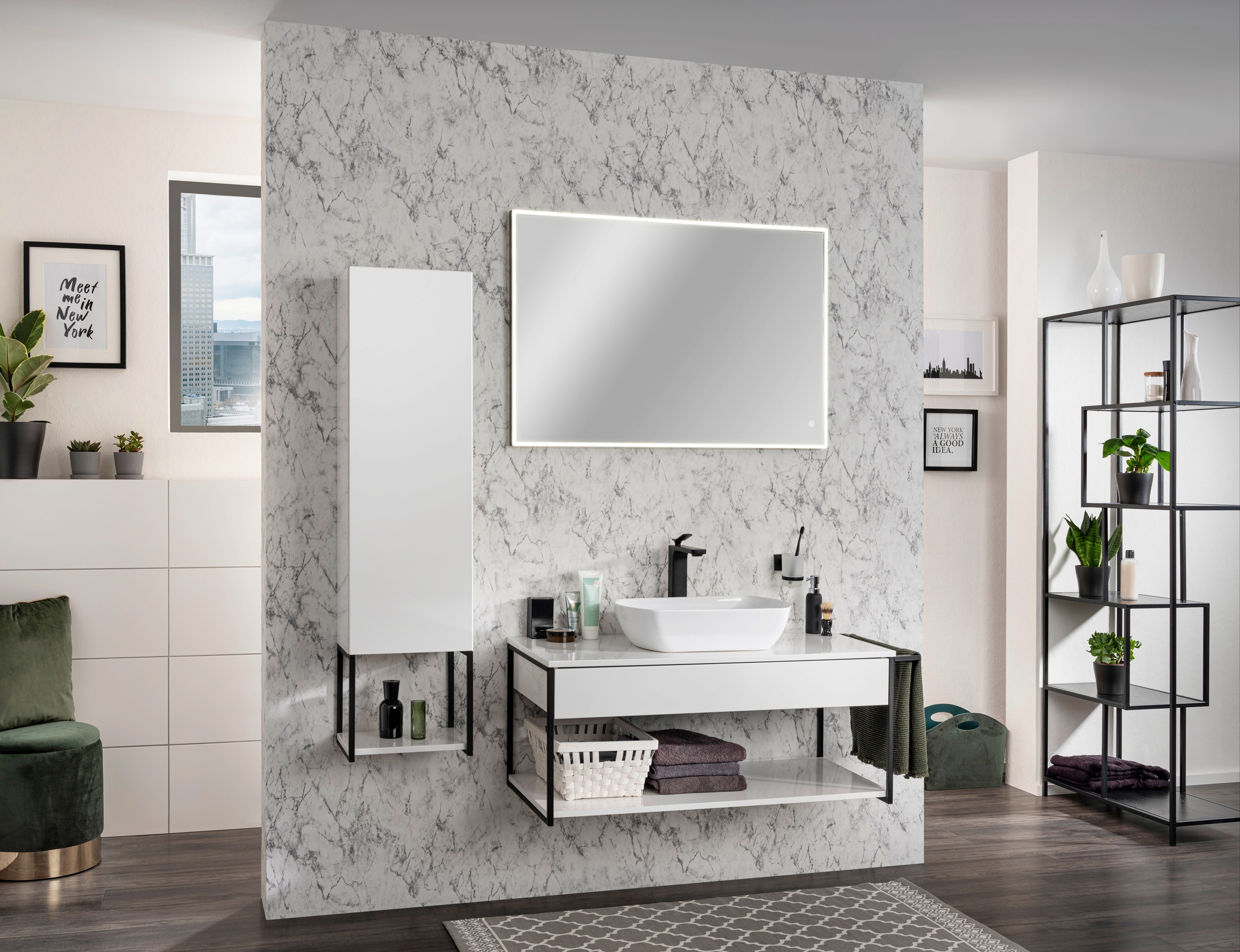 FACKELMANN Aufsatzwaschbecken "New York" 1 tlg. ovales Design günstig online kaufen