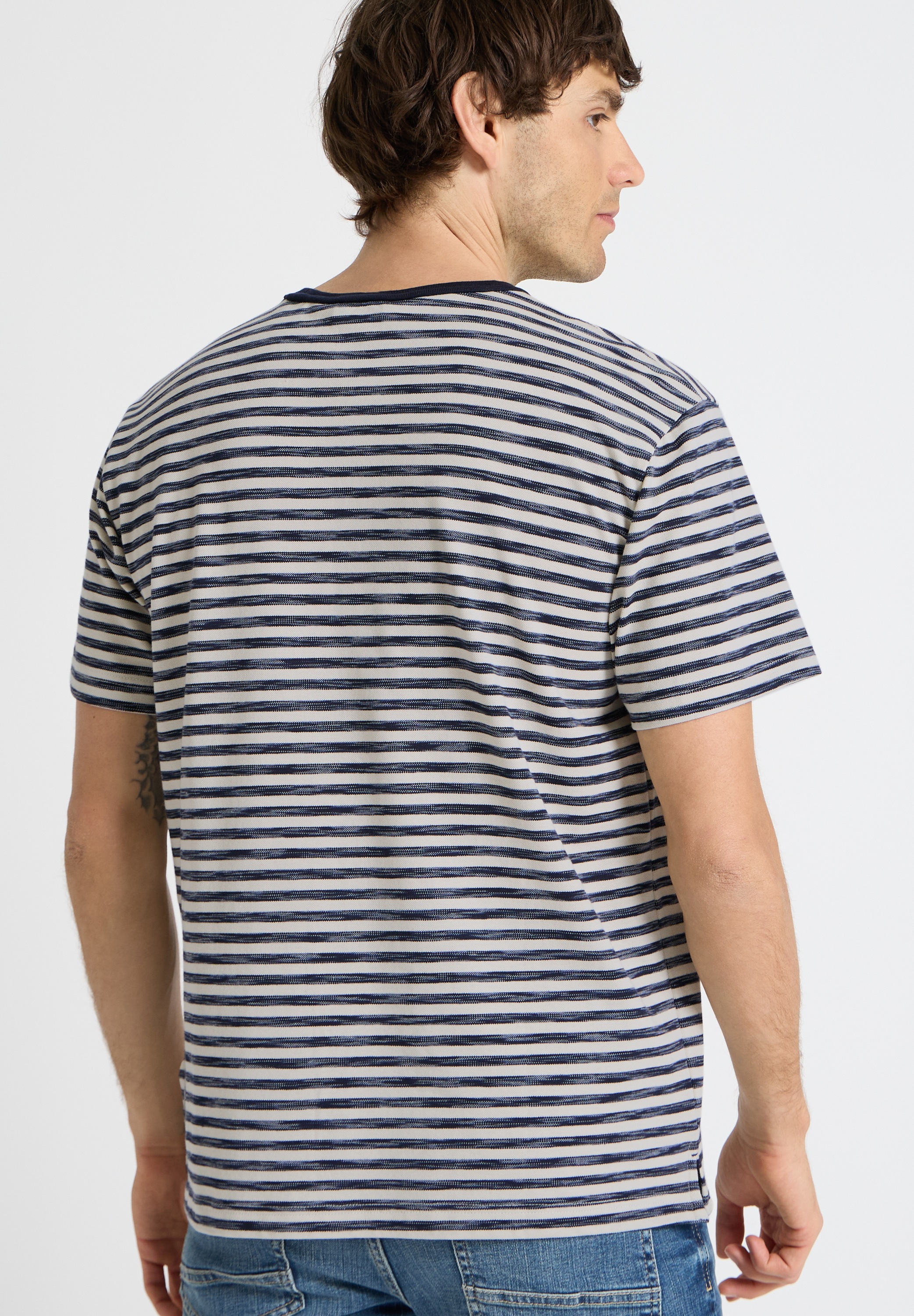 STREET ONE MEN T-Shirt im Streifendesign