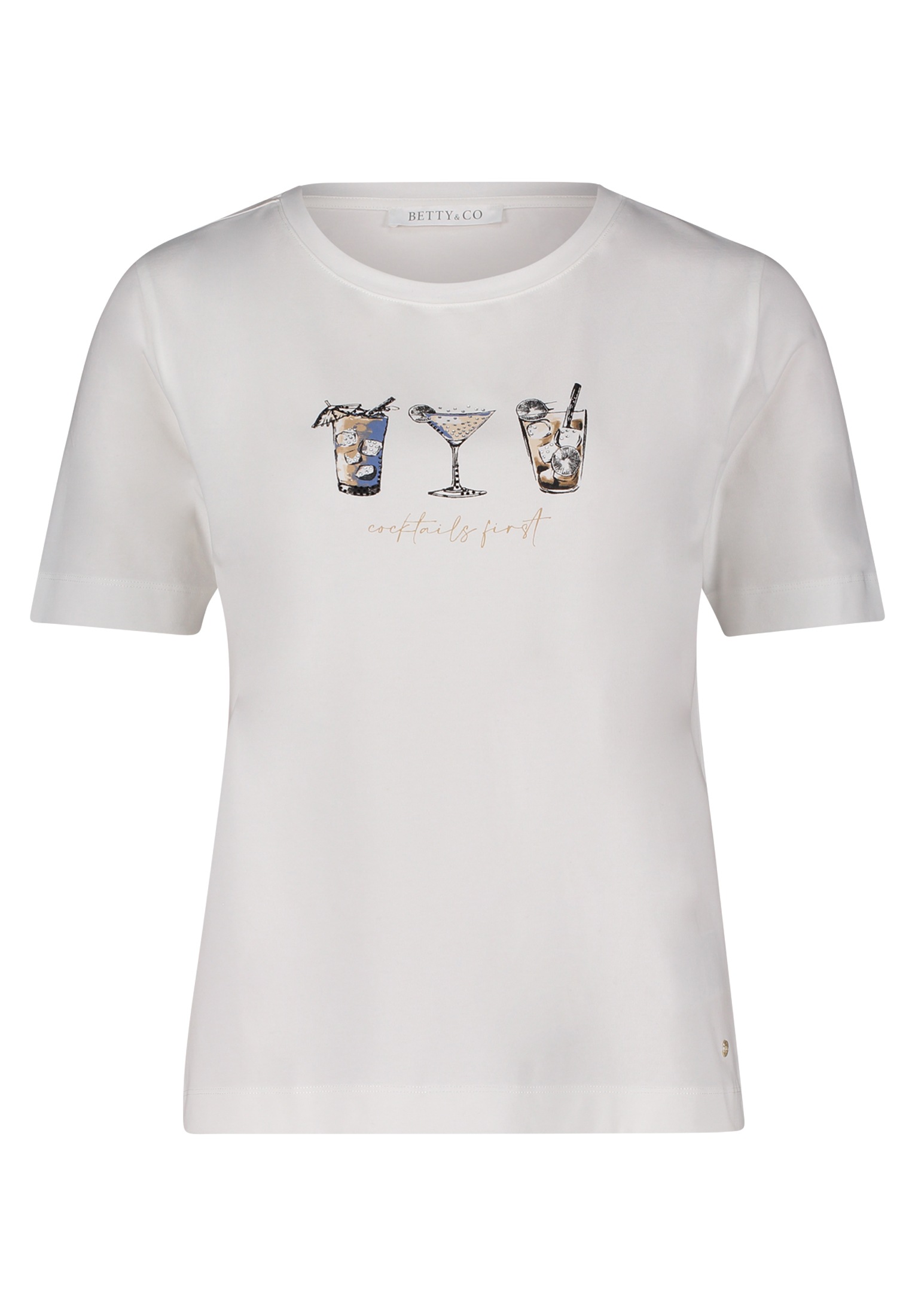 Betty&Co Kurzarmshirt "Betty & Co Casual-Shirt mit Print", (1 tlg.) günstig online kaufen