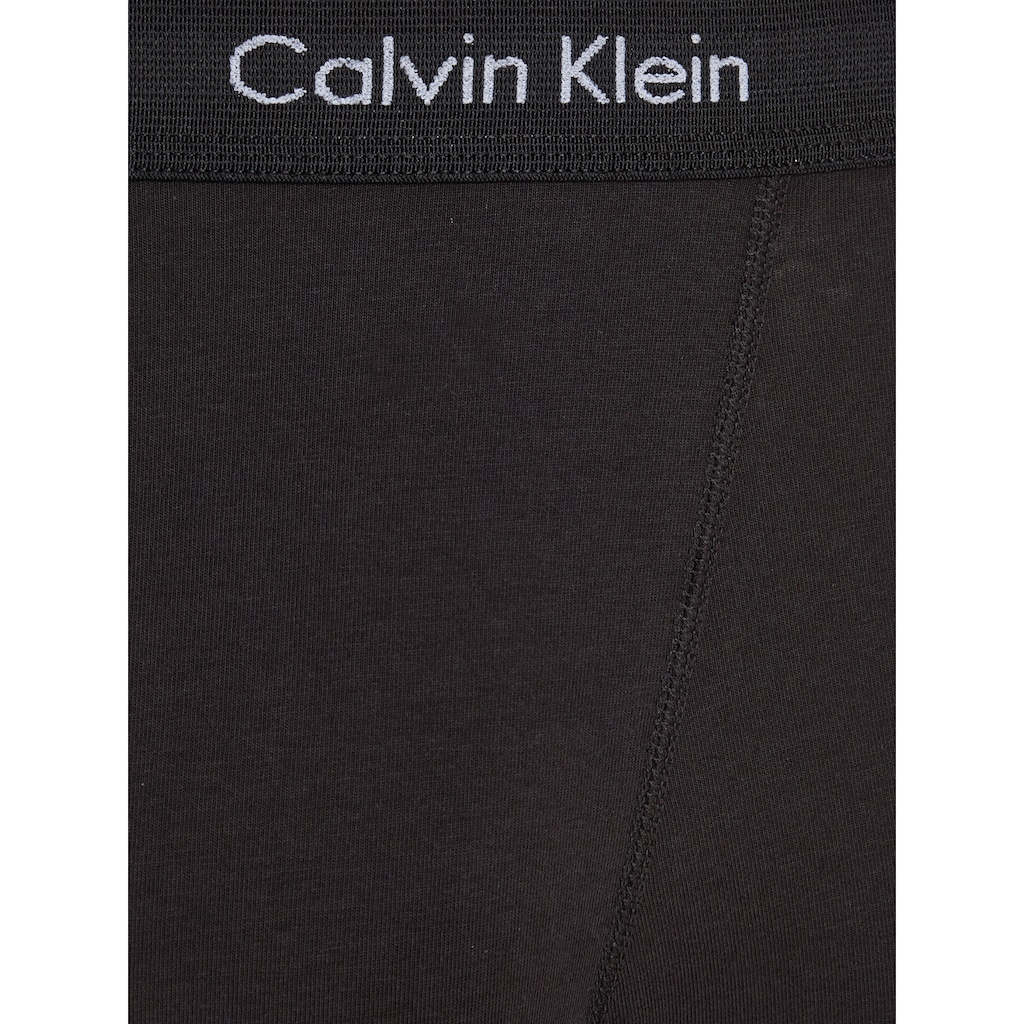 Calvin Klein Underwear Boxer, (3 St.), in blautönen mit Logo-Elastikbund