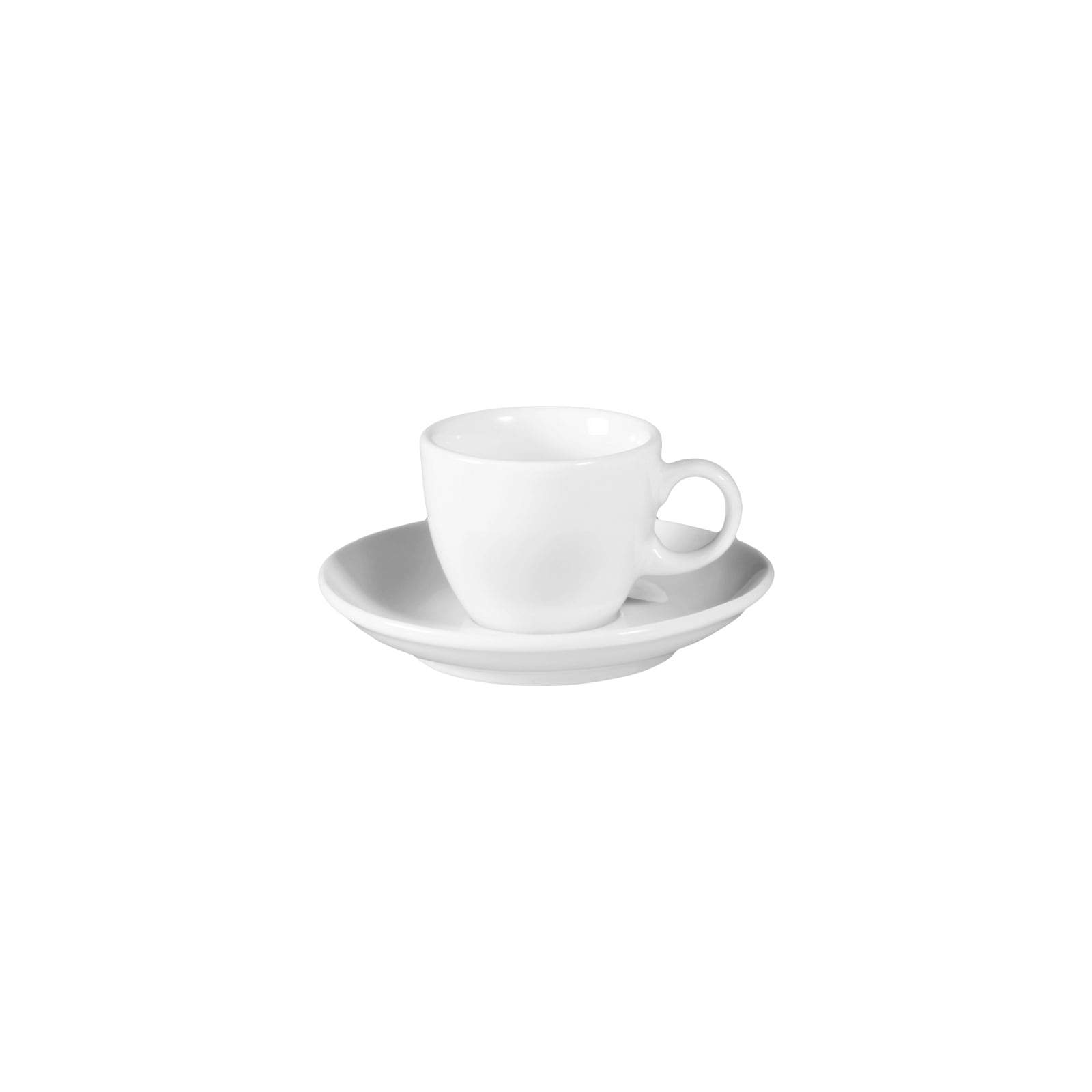 Seltmann Weiden Espressotasse "Espressotasse mit Untertasse VIP. 90 ml weiß" Spülmaschinenfest, Mikrowellensicher, Ofenfest