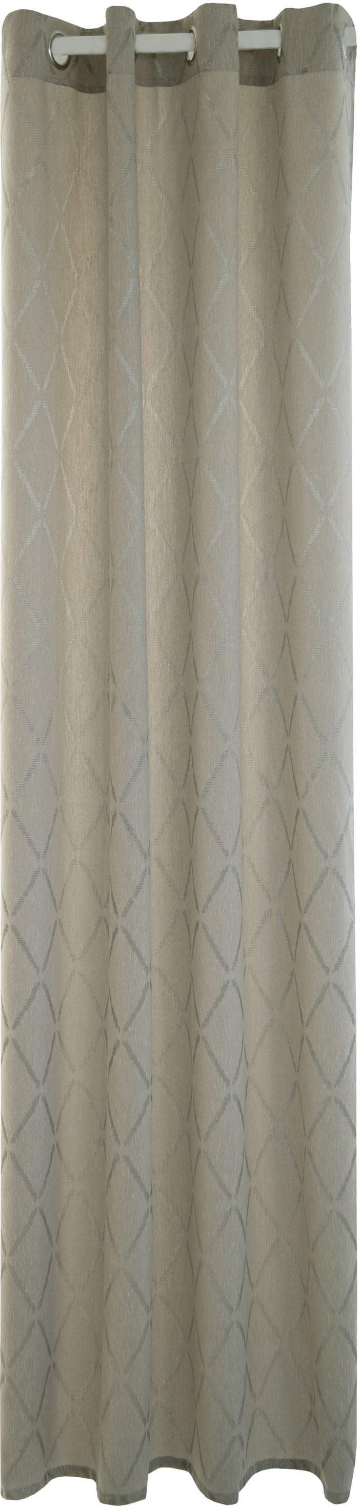 HOMING Gardine "Deron" Ösen 1 Stk. tlg. blickdicht, Rauten, edles Muster, W günstig online kaufen