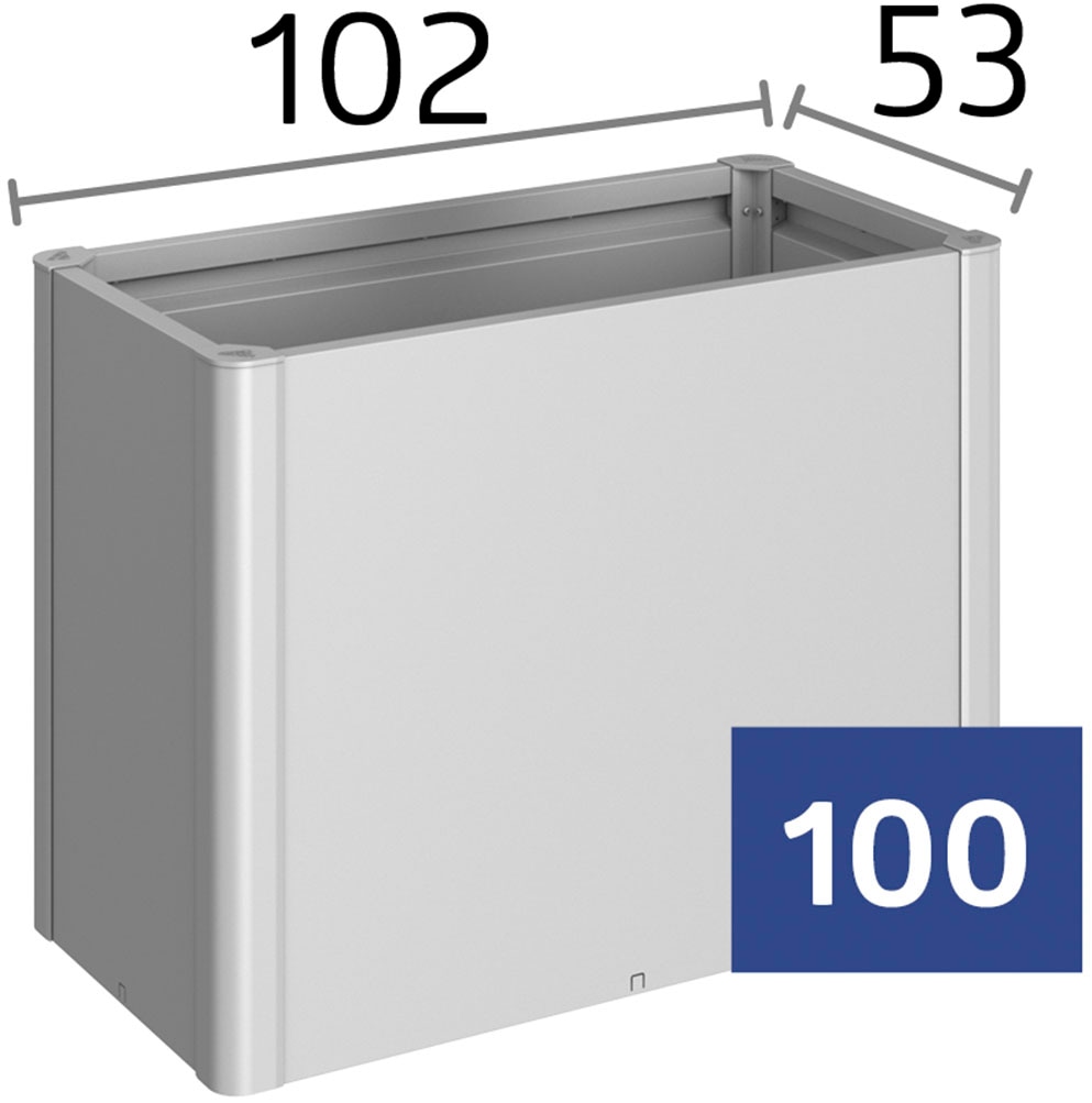 Biohort Hochbeet »BELVEDERE mini 1x0,5; verschiedene Farben« 102x53x45 cm, extrem langlebig, aus Metall