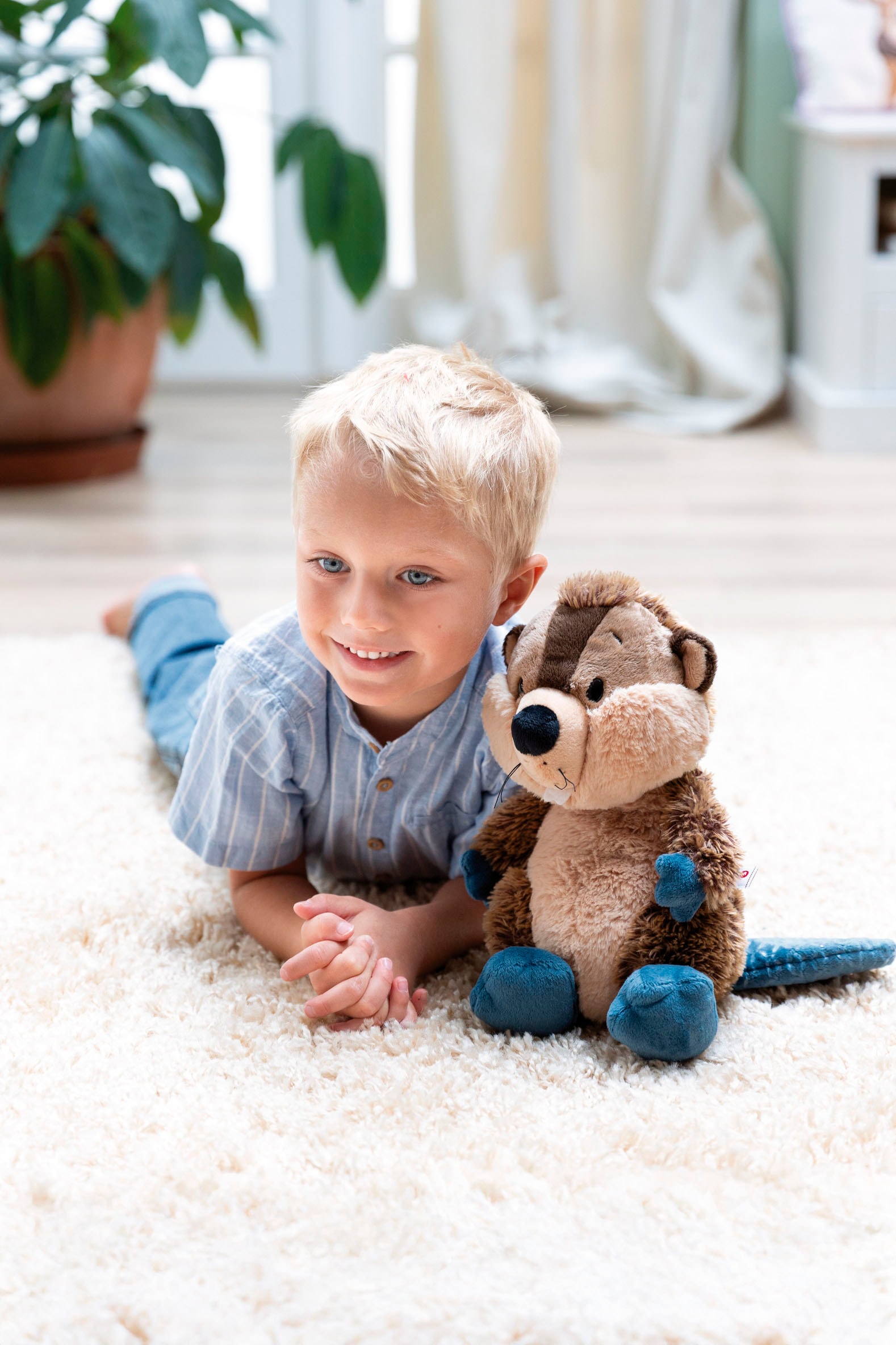 Nici Kuscheltier »Forest Friends, Biber Harry Woodsnacker, 45 cm schlenkernd«, schlenkernd; enthält recyceltes Material