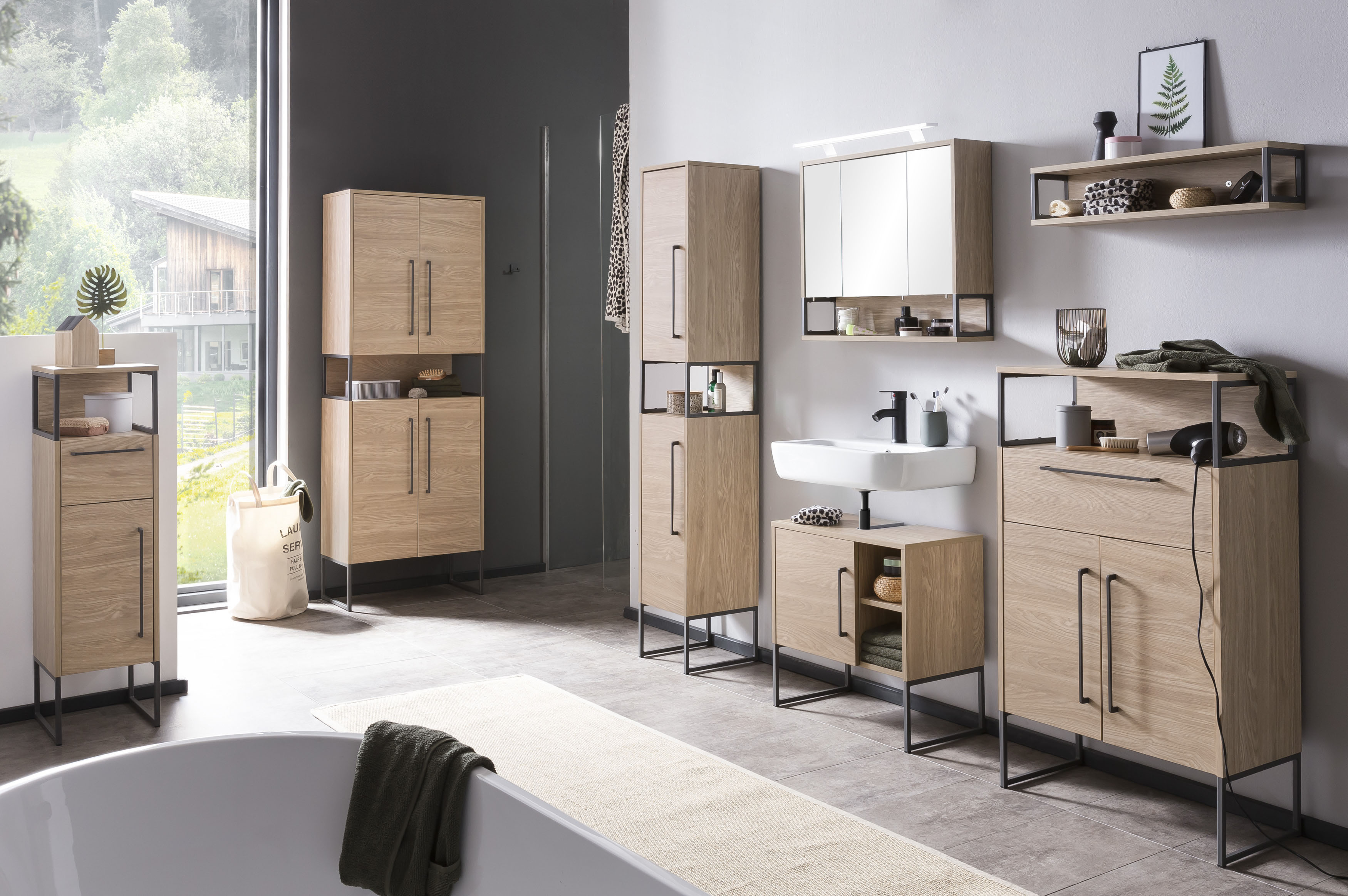 Schildmeyer Hochschrank "Limone, Hochschrank, Made in Germany, B: 65 cm" Solide Verarbeitung - Dieses Produkt ist in Deutschland gefertigt