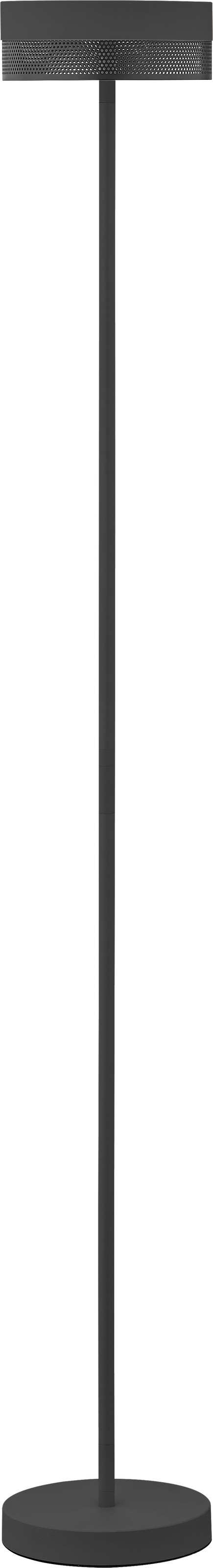 LED Stehlampe "MESH-B", 1, Ø 16cm H: 120cm, 1 Stk., schwarz, HELL HÖLLISCH GUTES LICHT, Wohnzimmer, Leuchten, Tastdimmer