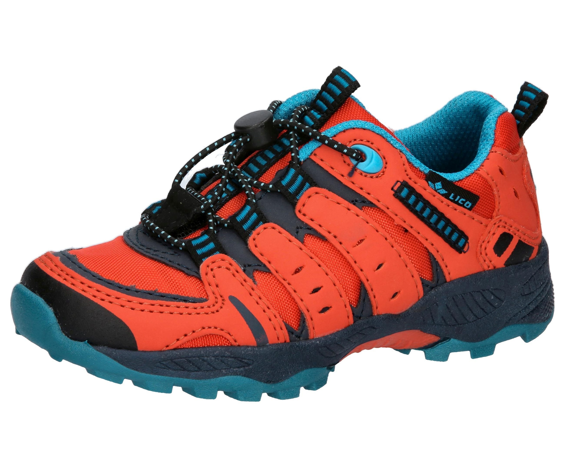 LICO Fremont Trekking- en wandelschoenen uniseks-kind , Grijs / blauw / limoen, 40 EU : LICO