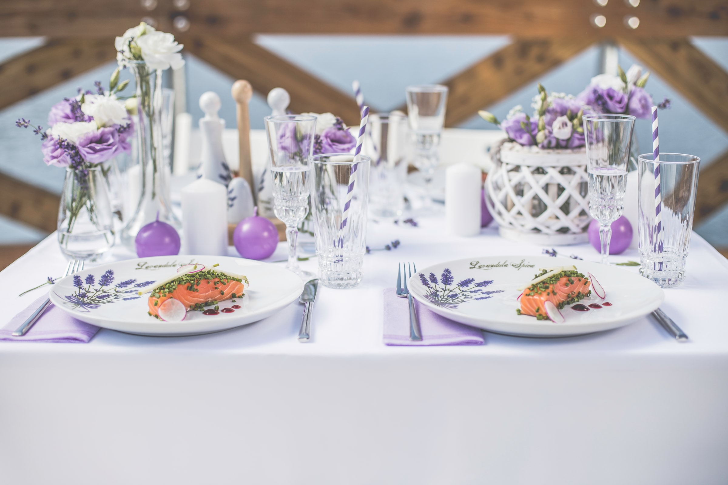 CreaTable Kombiservice »Home Lavendel«, (Set, 16 tlg.), Lavendel-Dekor