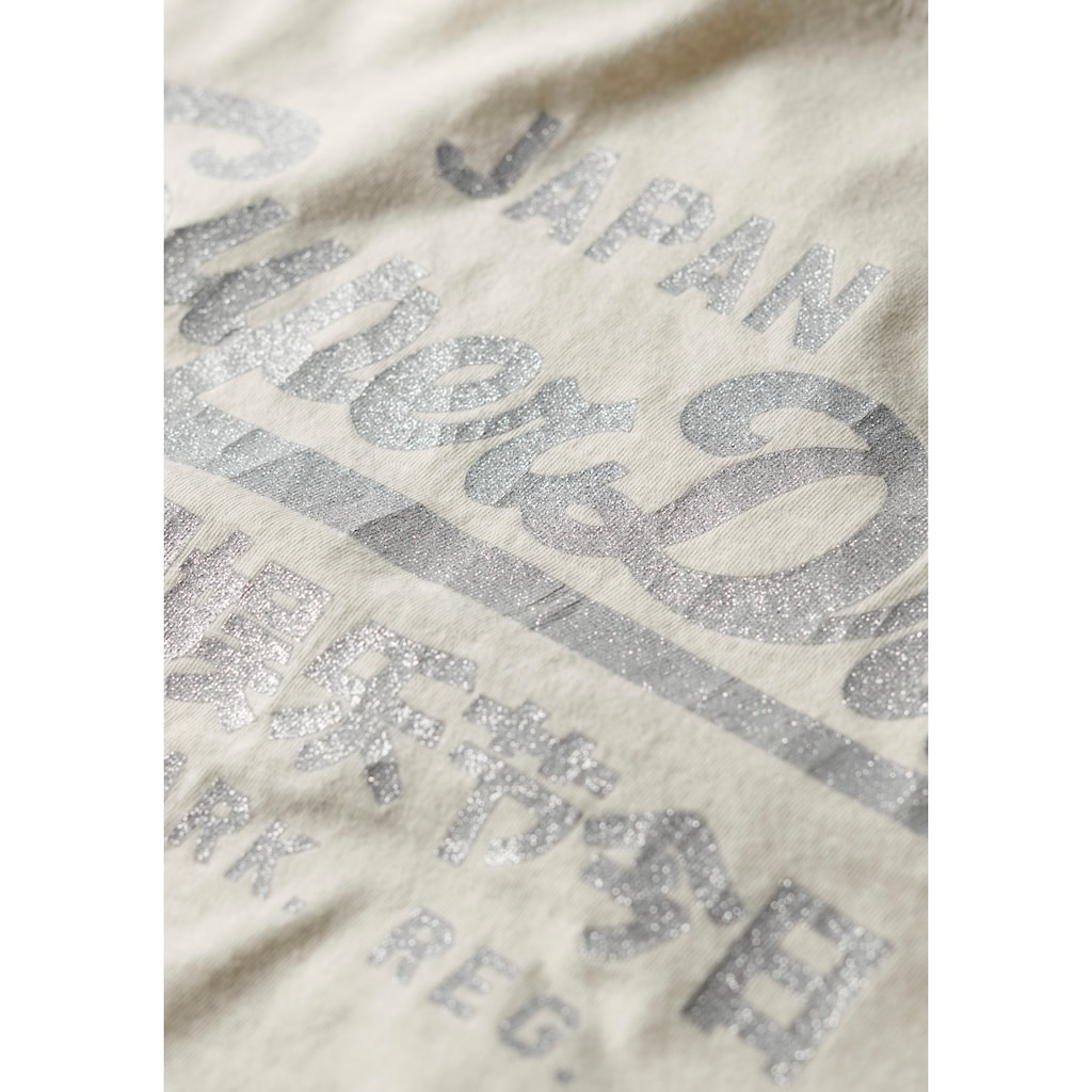 Superdry T-Shirt »METALLIC VL RELAXED T SHIRT«